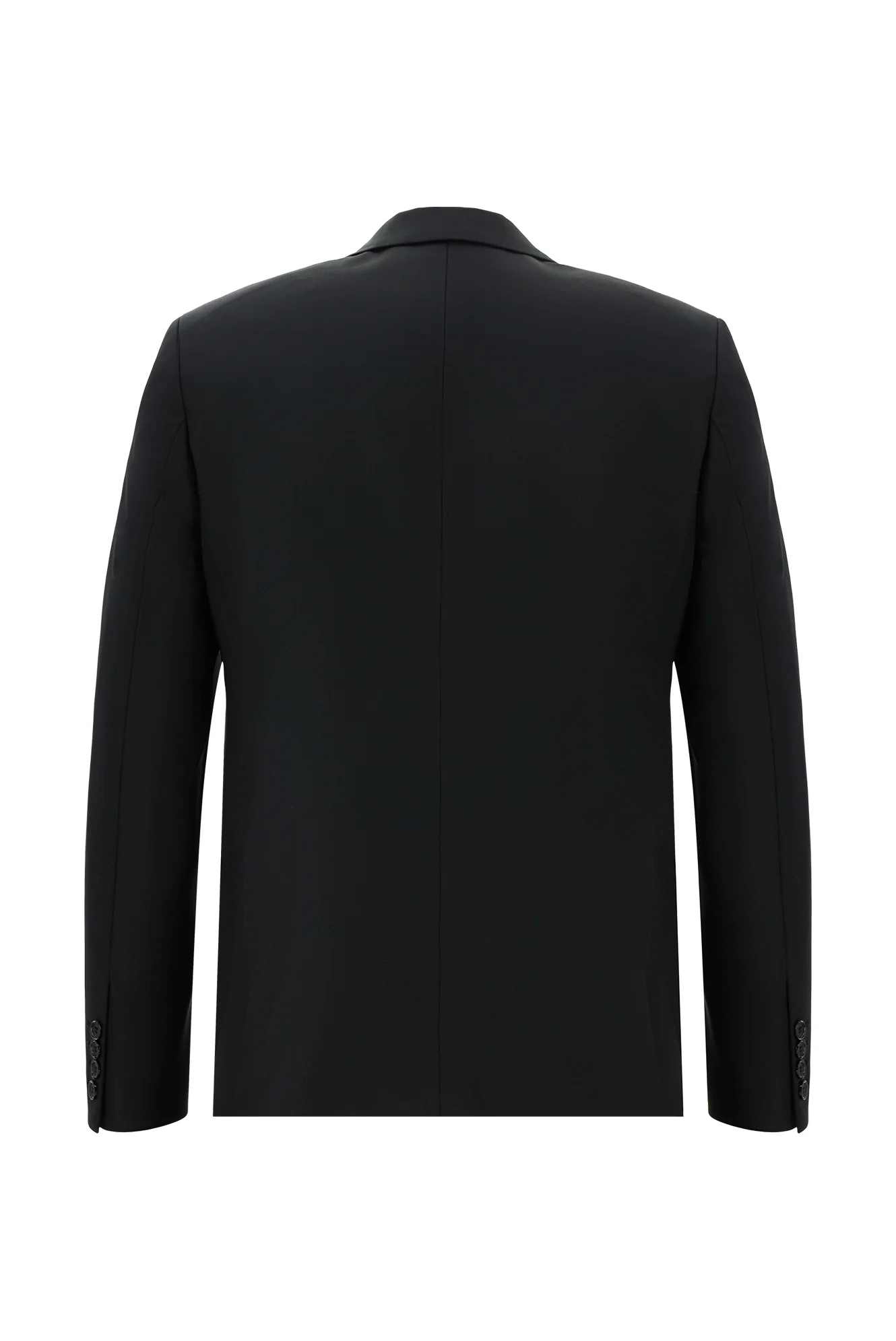 Siyah 7 Drop Slim Fit Dar Kesim Yünlü Takım Elbise - Image 3