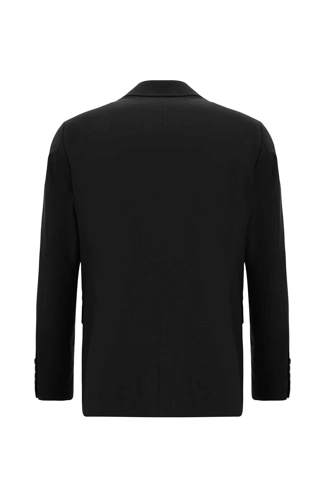 Siyah 7 Drop Slim Fit Dar Kesim Yünlü Takım Elbise - Image 3