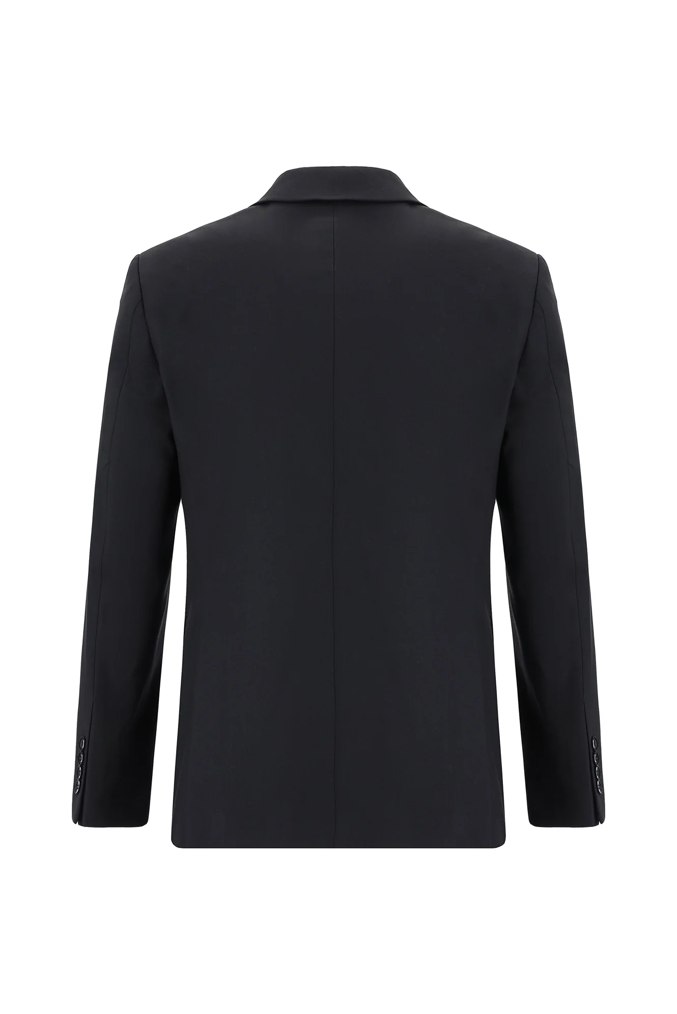 Siyah 7 Drop Slim Fit Dar Kesim Yünlü Takım Elbise - Image 3