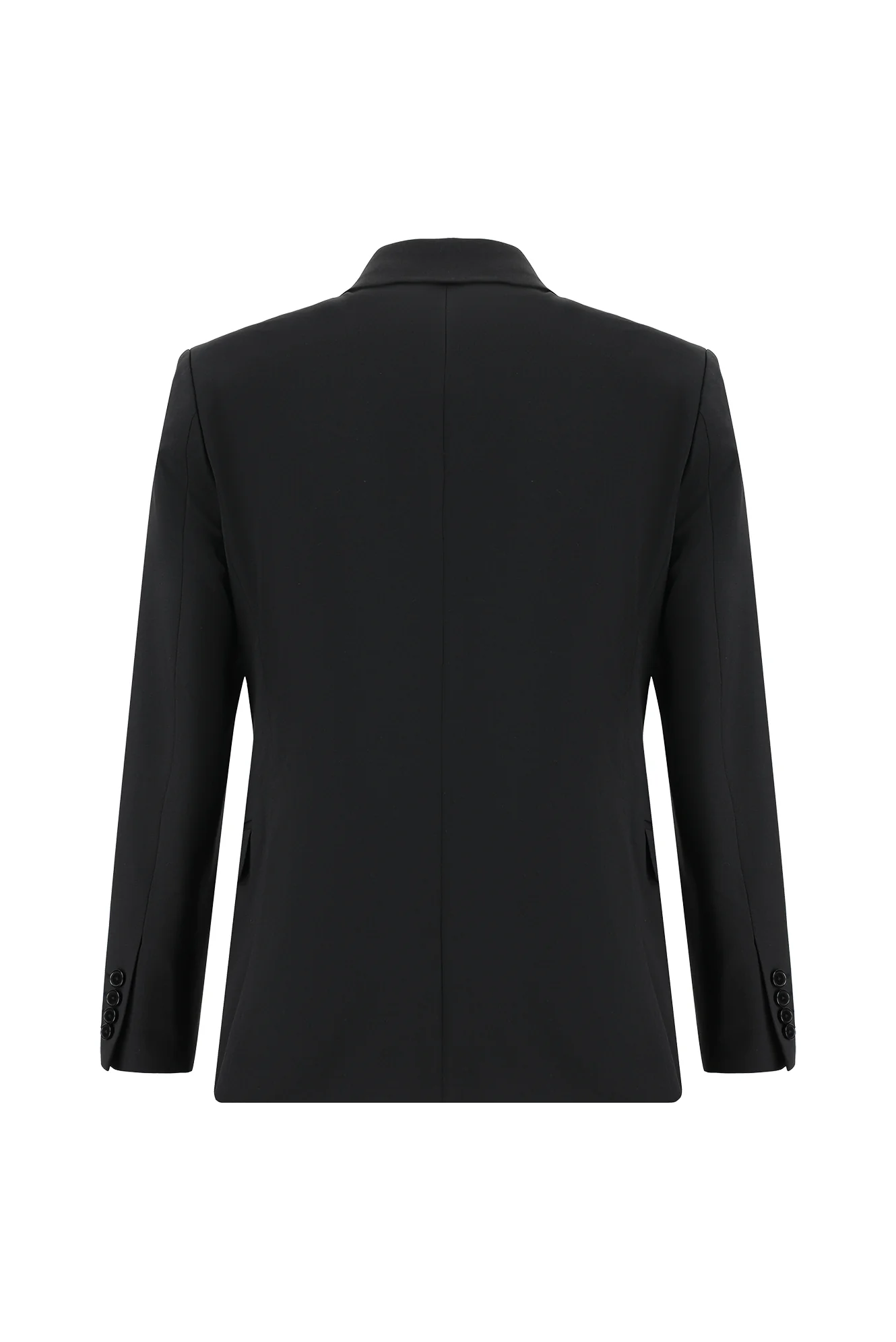 Siyah 7 Drop Slim Fit Dar Kesim Yünlü Takım Elbise - Image 3