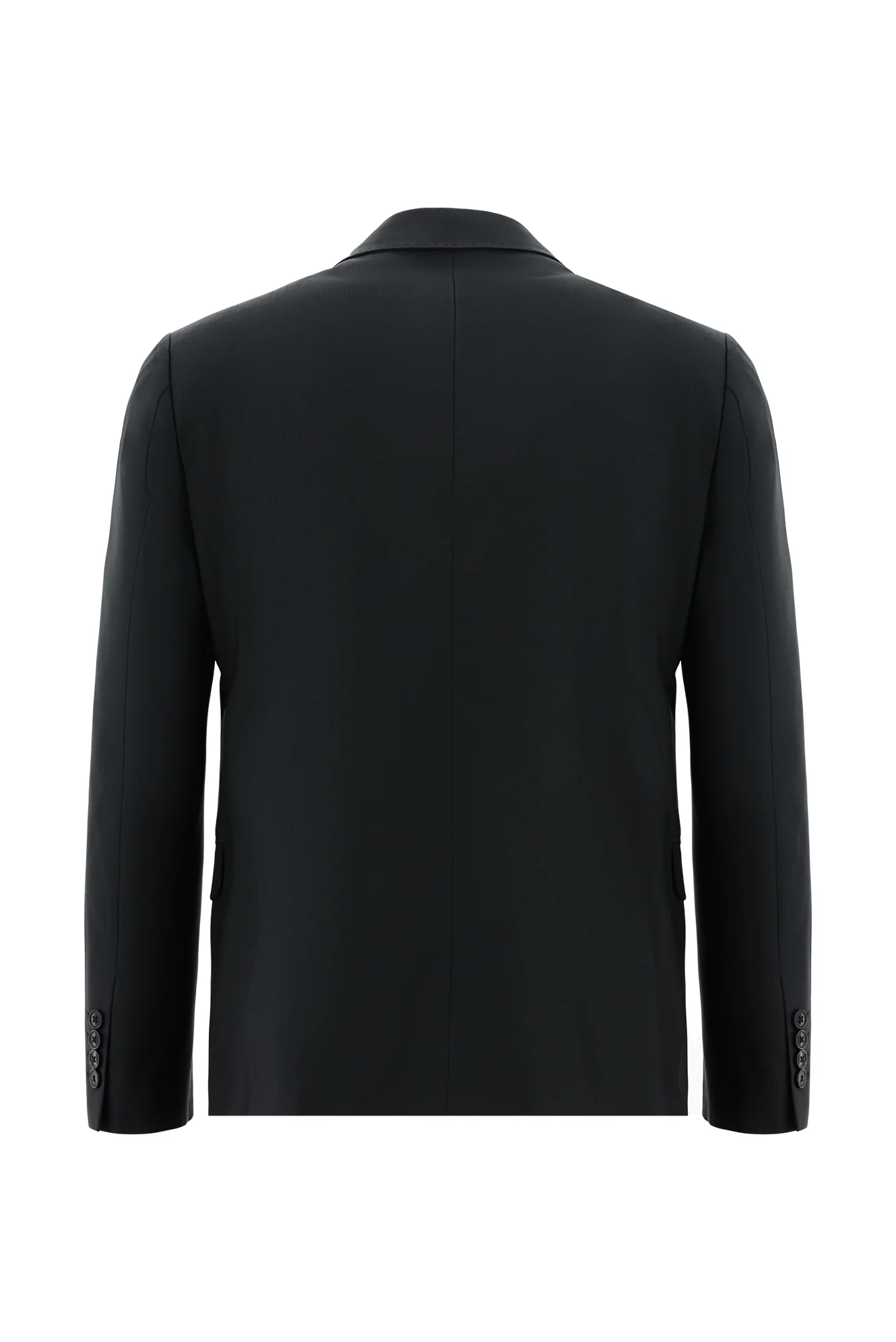 Siyah 7 Drop Slim Fit Dar Kesim Yünlü Takım Elbise - Image 3