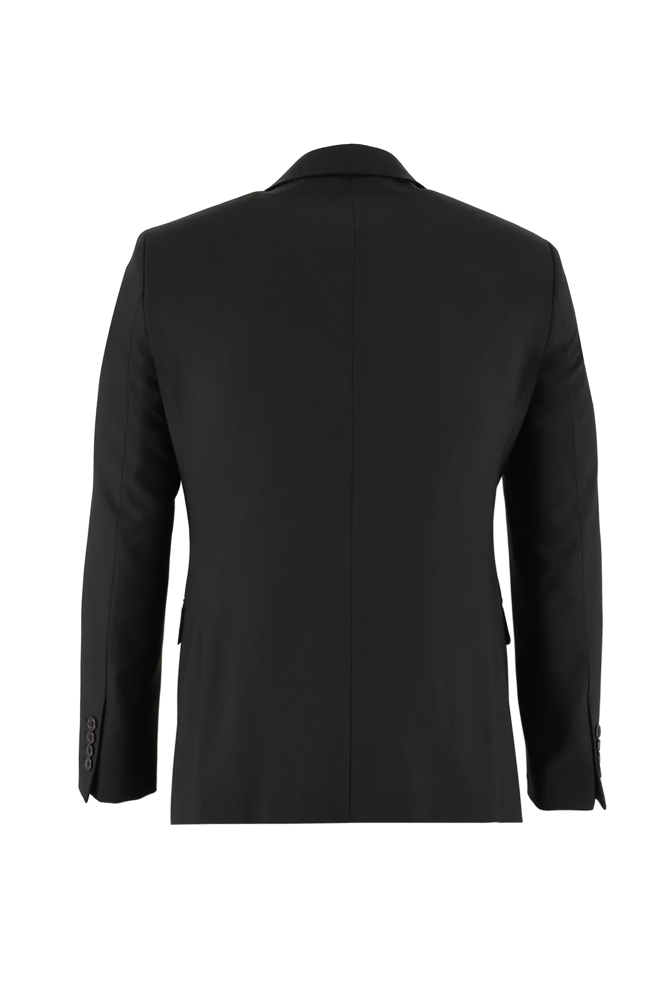 Siyah 7 Drop Slim Fit Dar Kesim Yünlü Takım Elbise - Image 3