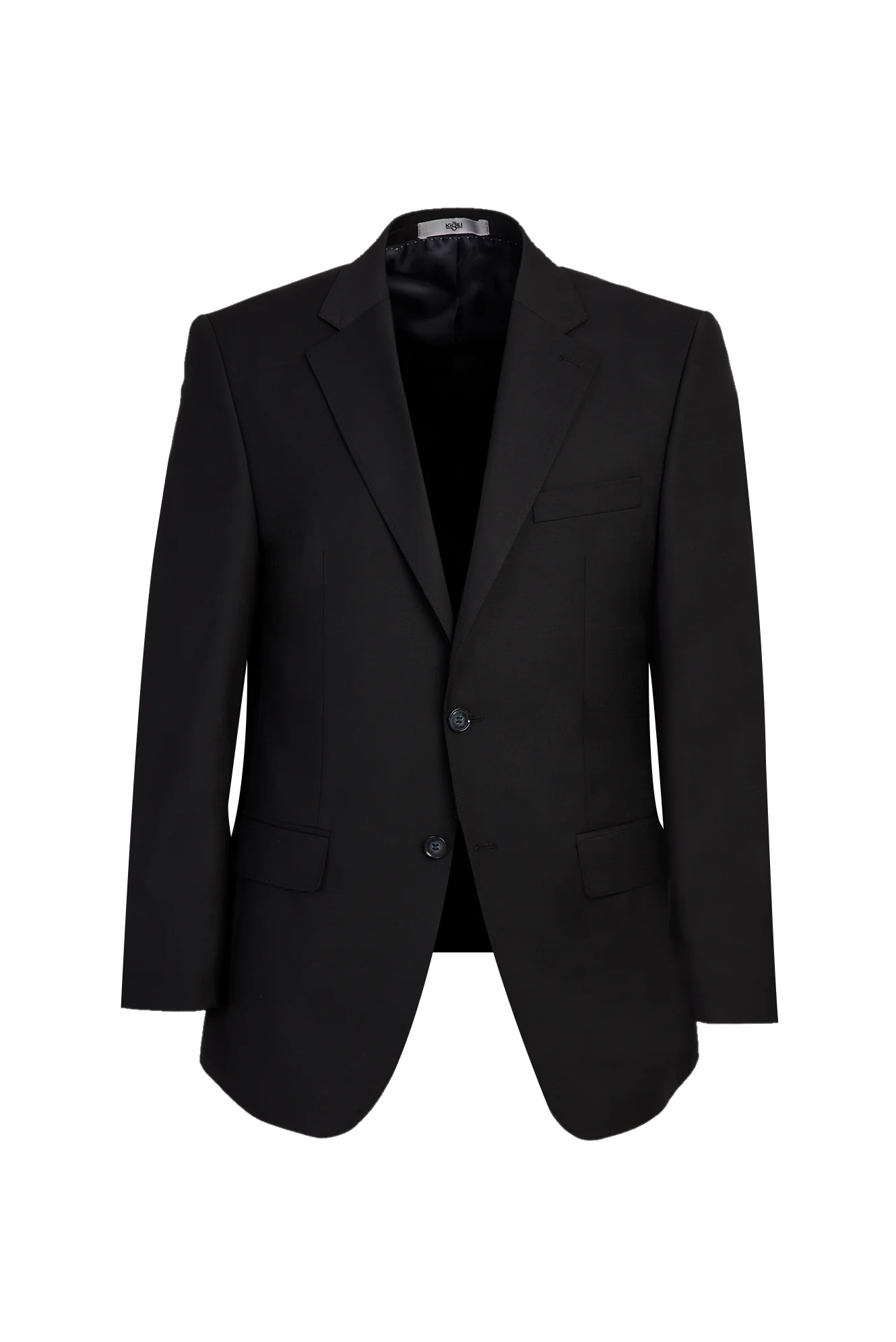 Siyah 7 Drop Slim Fit Dar Kesim Yünlü Takım Elbise - Image 2