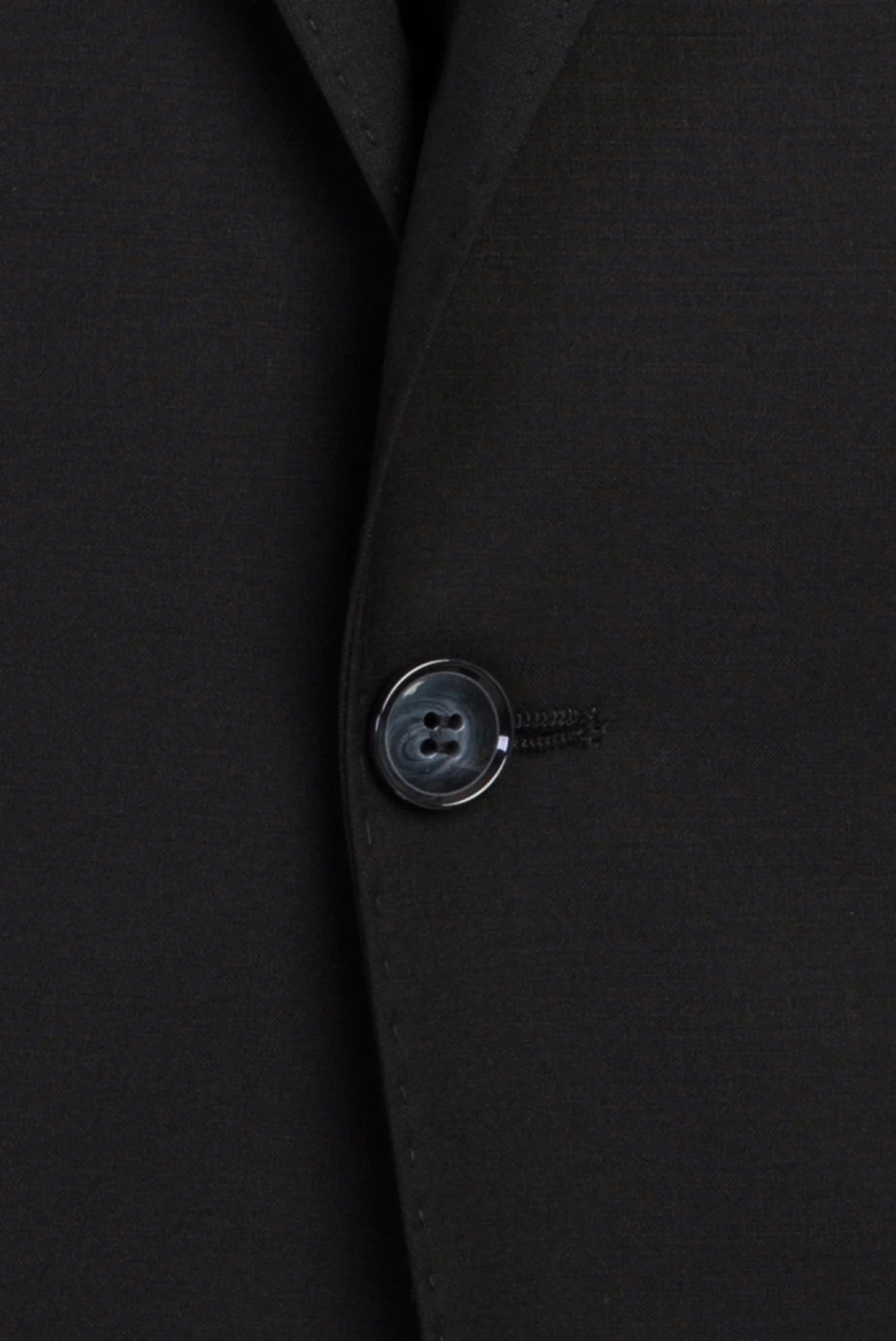 Siyah 7 Drop Slim Fit Dar Kesim Yünlü Takım Elbise - Image 4