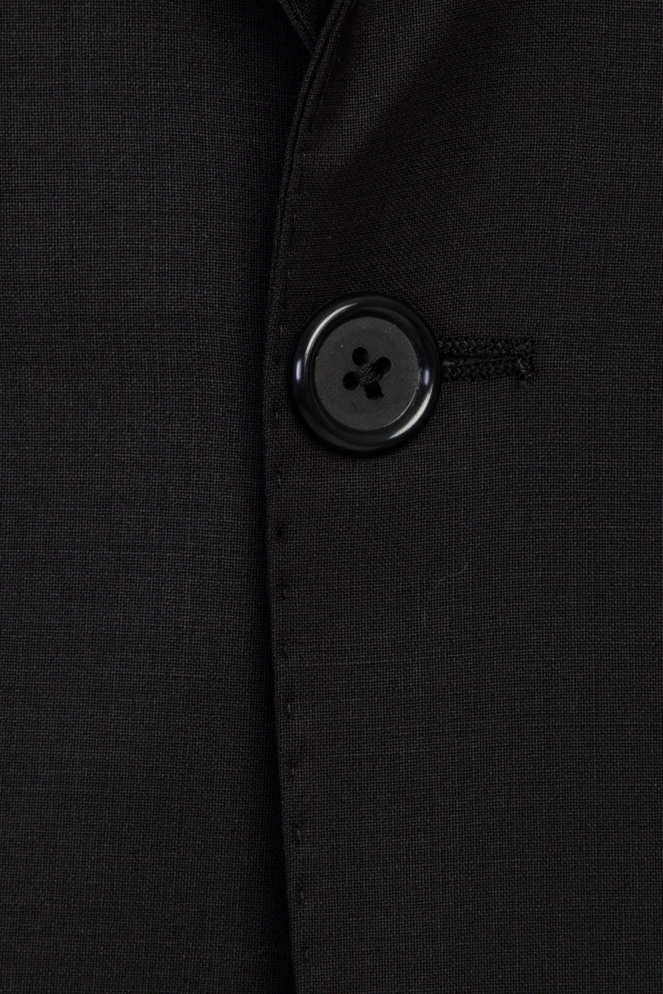 Siyah 7 Drop Slim Fit Dar Kesim Yünlü Takım Elbise - Image 4