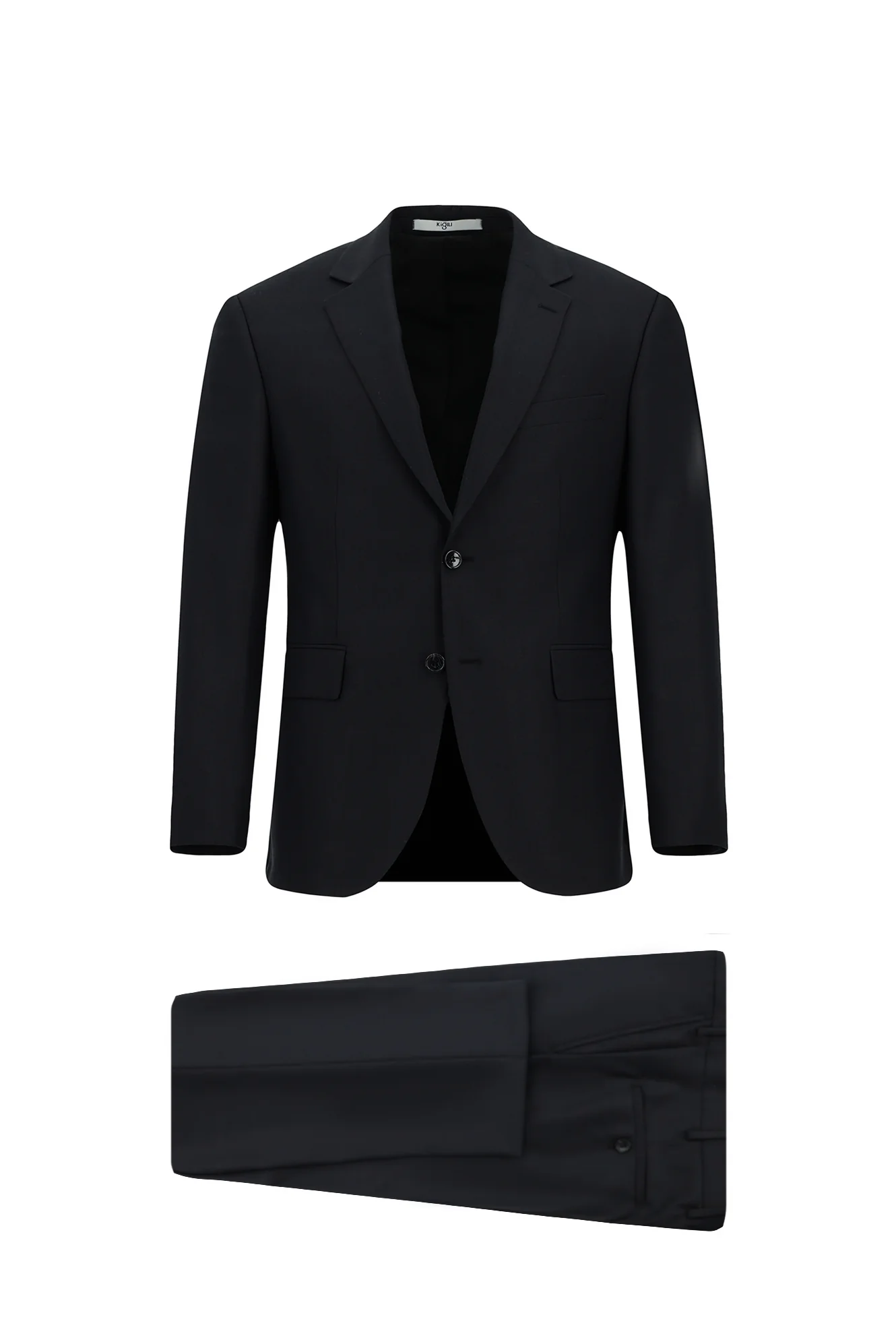 Siyah 7 Drop Slim Fit Dar Kesim Kareli Takım Elbise