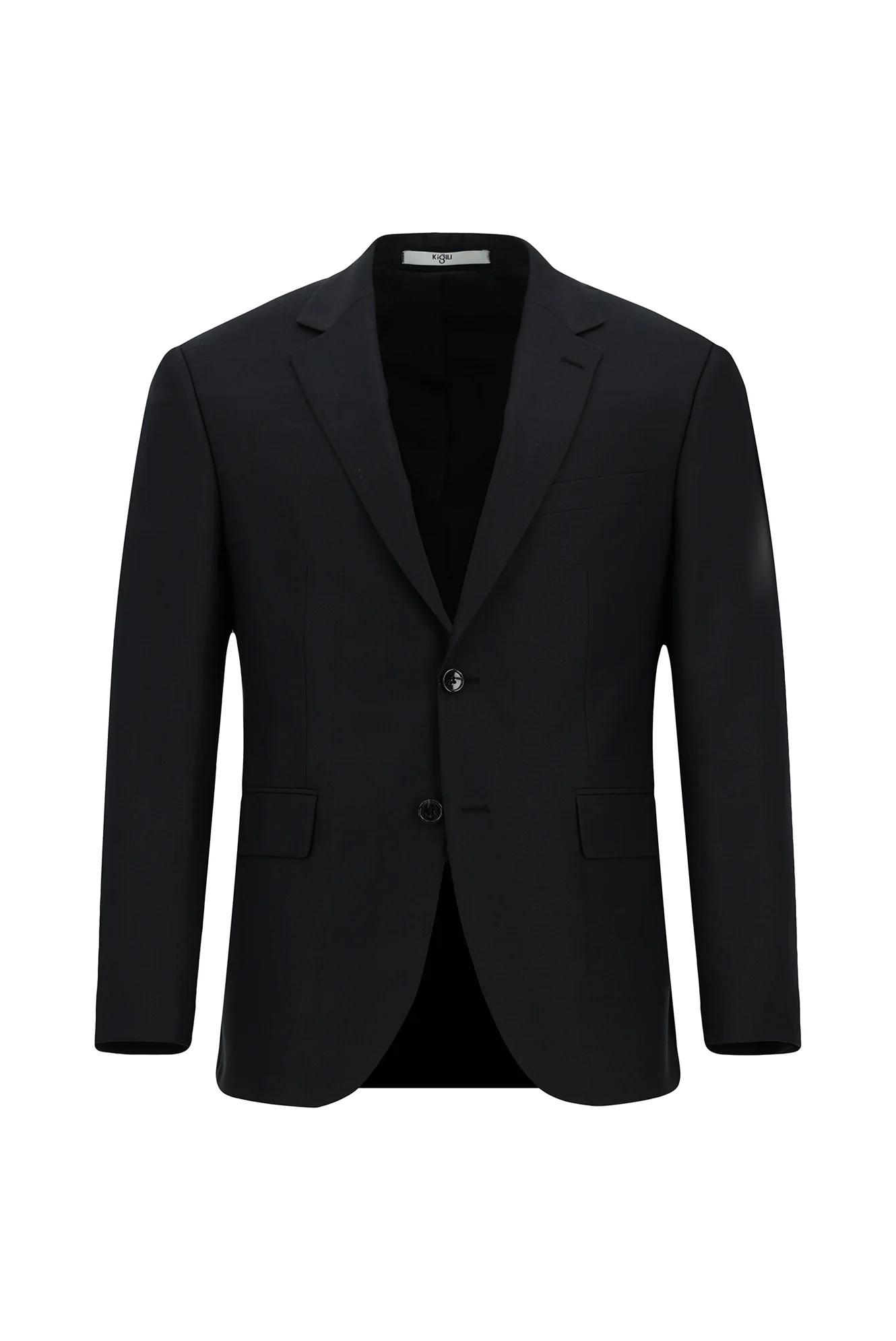 Siyah 7 Drop Slim Fit Dar Kesim Kareli Takım Elbise - Image 2