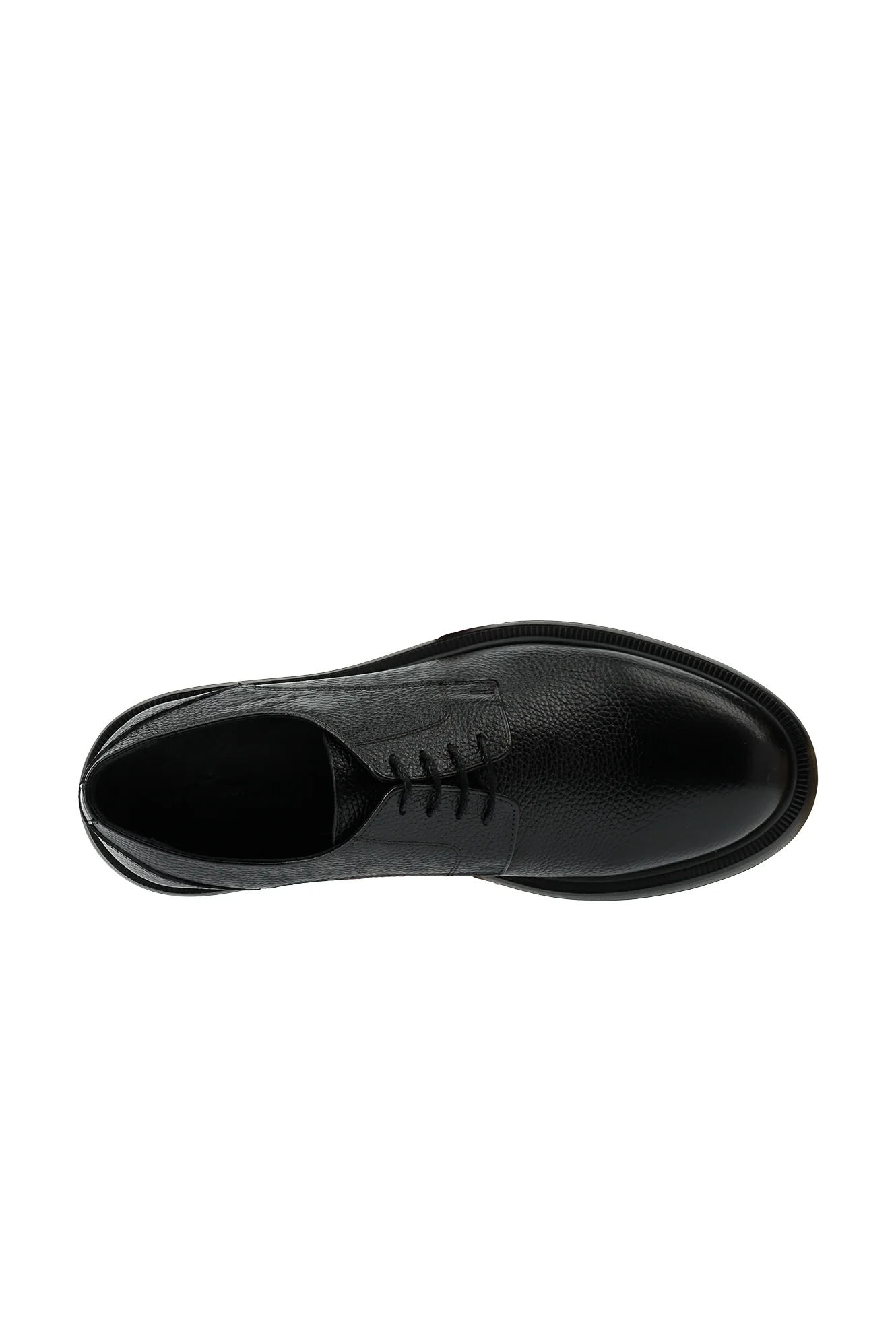 Siyah Smart Casual Deri Ayakkabı - Image 6