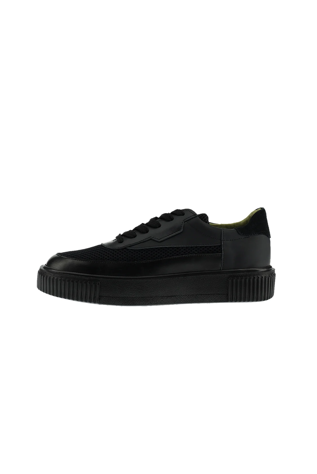 Siyah Sneaker Deri Ayakkabı - Image 2