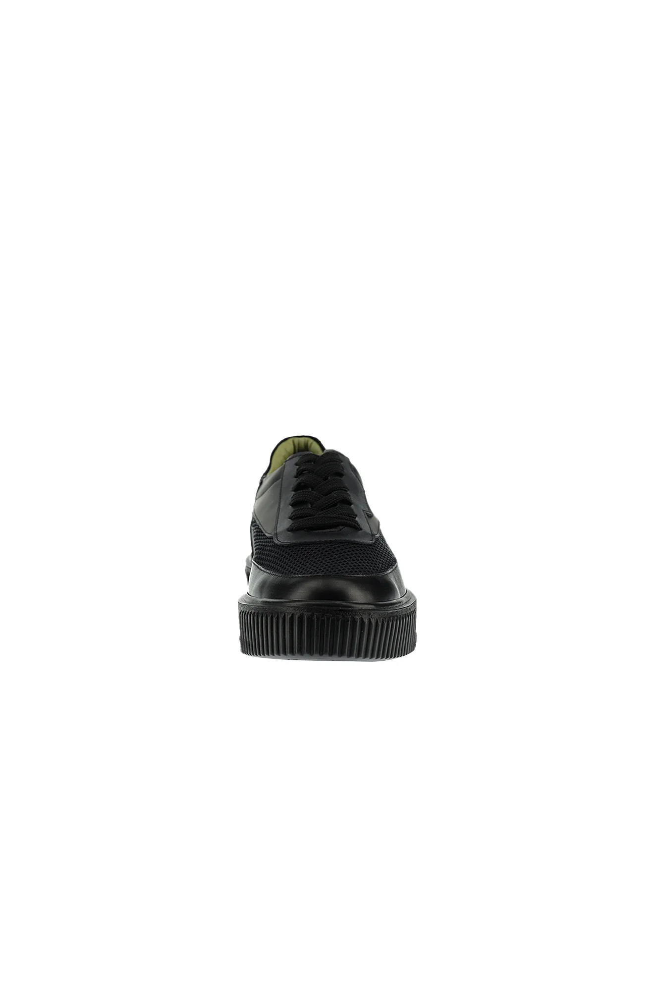 Siyah Sneaker Deri Ayakkabı - Image 3