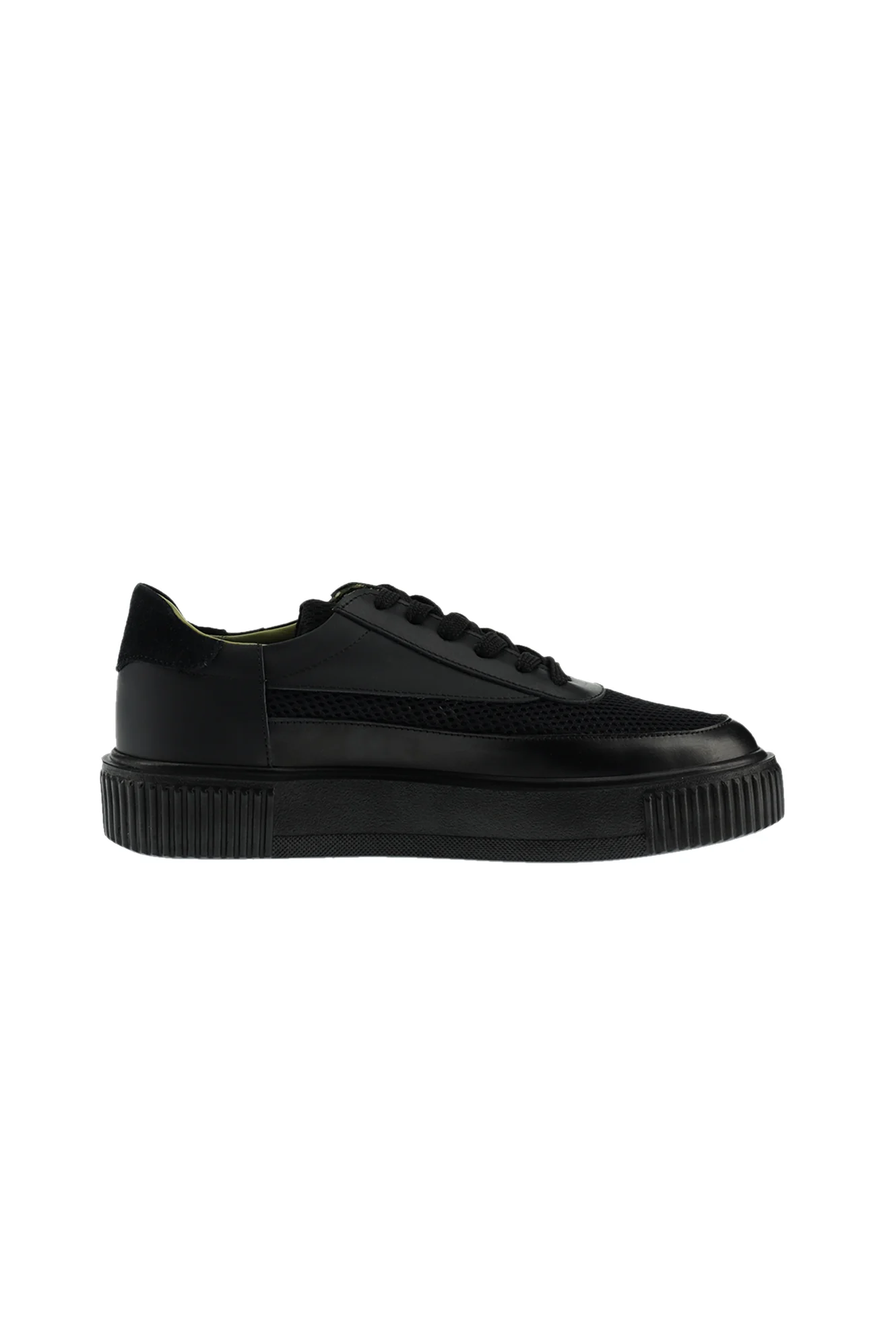 Siyah Sneaker Deri Ayakkabı - Image 4