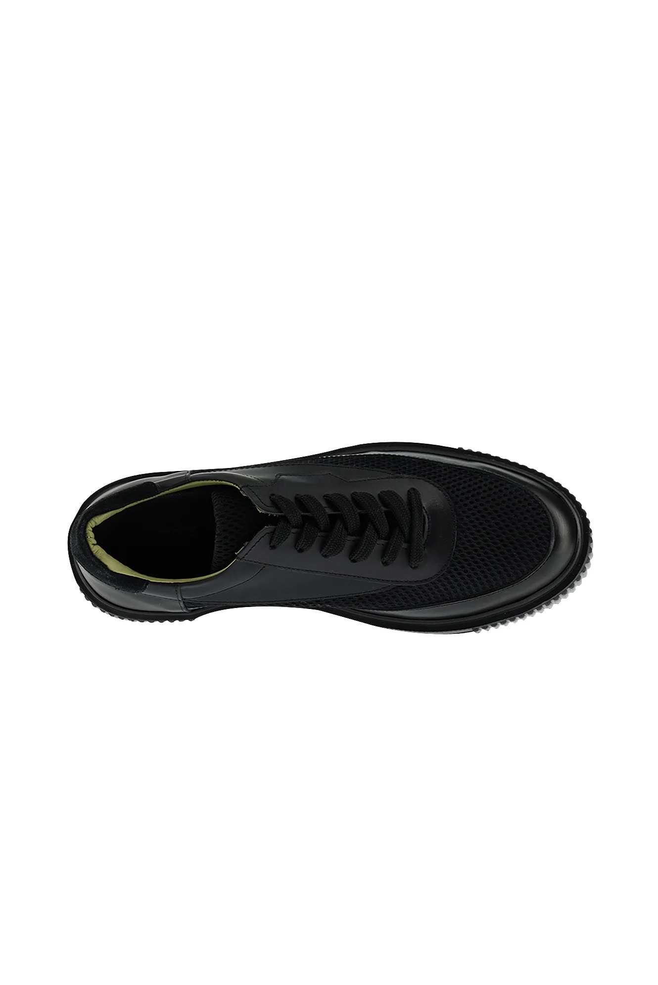 Siyah Sneaker Deri Ayakkabı - Image 6