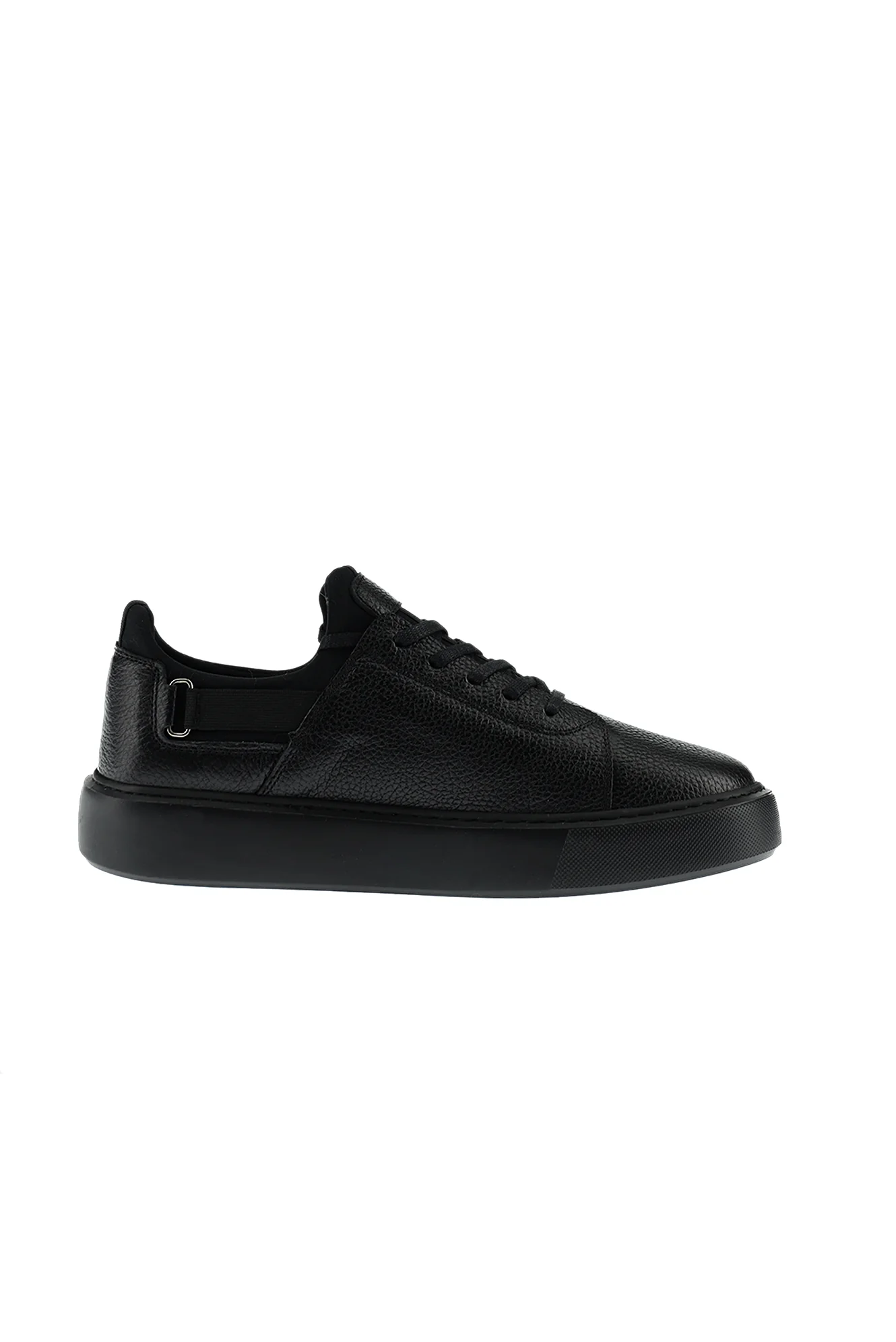 Siyah Sneaker Deri Ayakkabı - Image 4