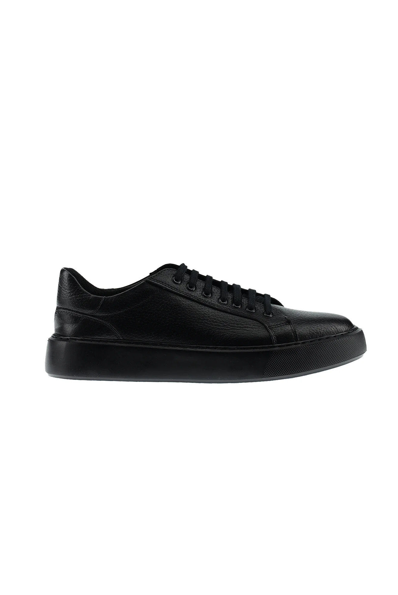 Siyah Sneaker Deri Ayakkabı - Image 2