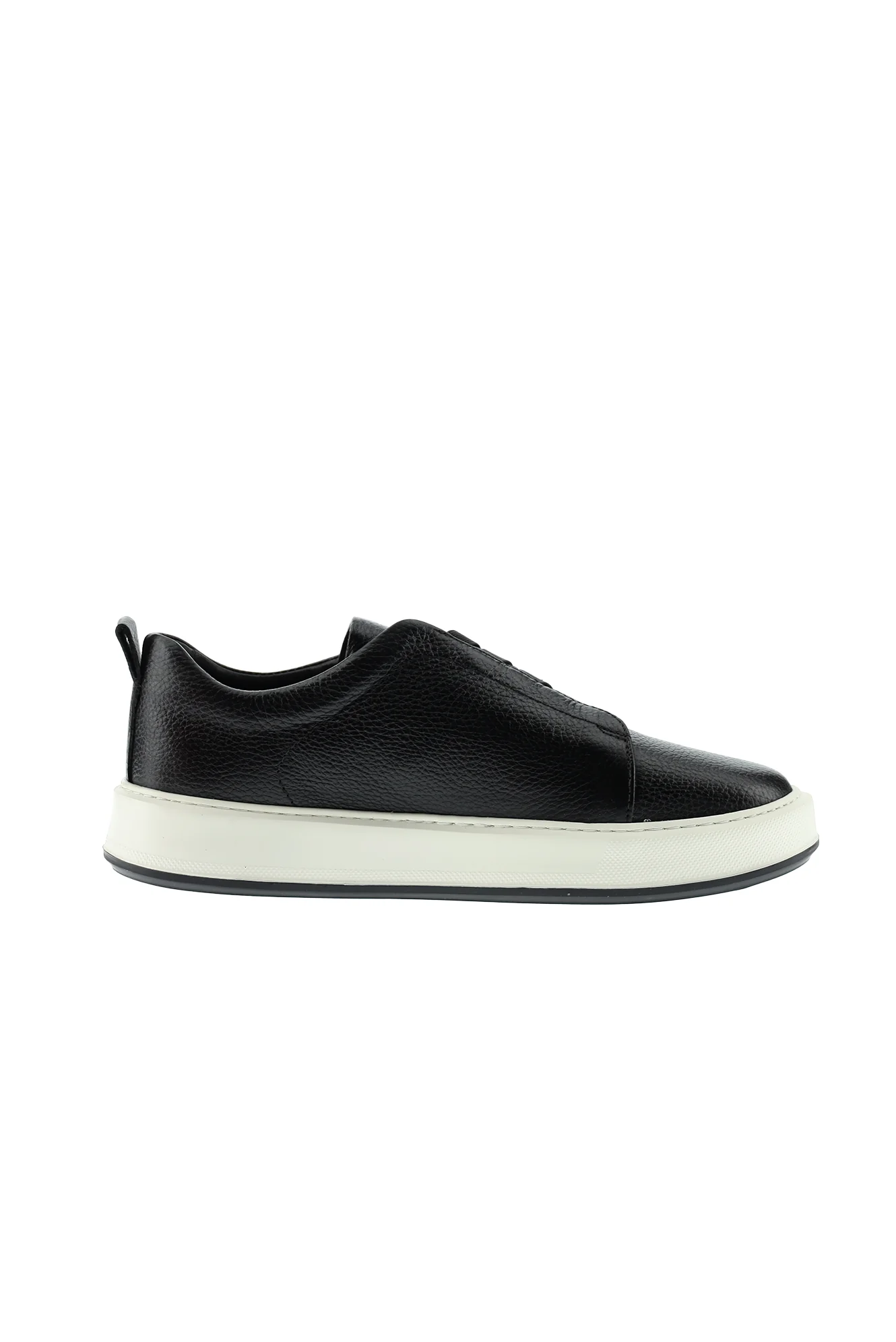 Siyah Sneaker Deri Ayakkabı - Image 4
