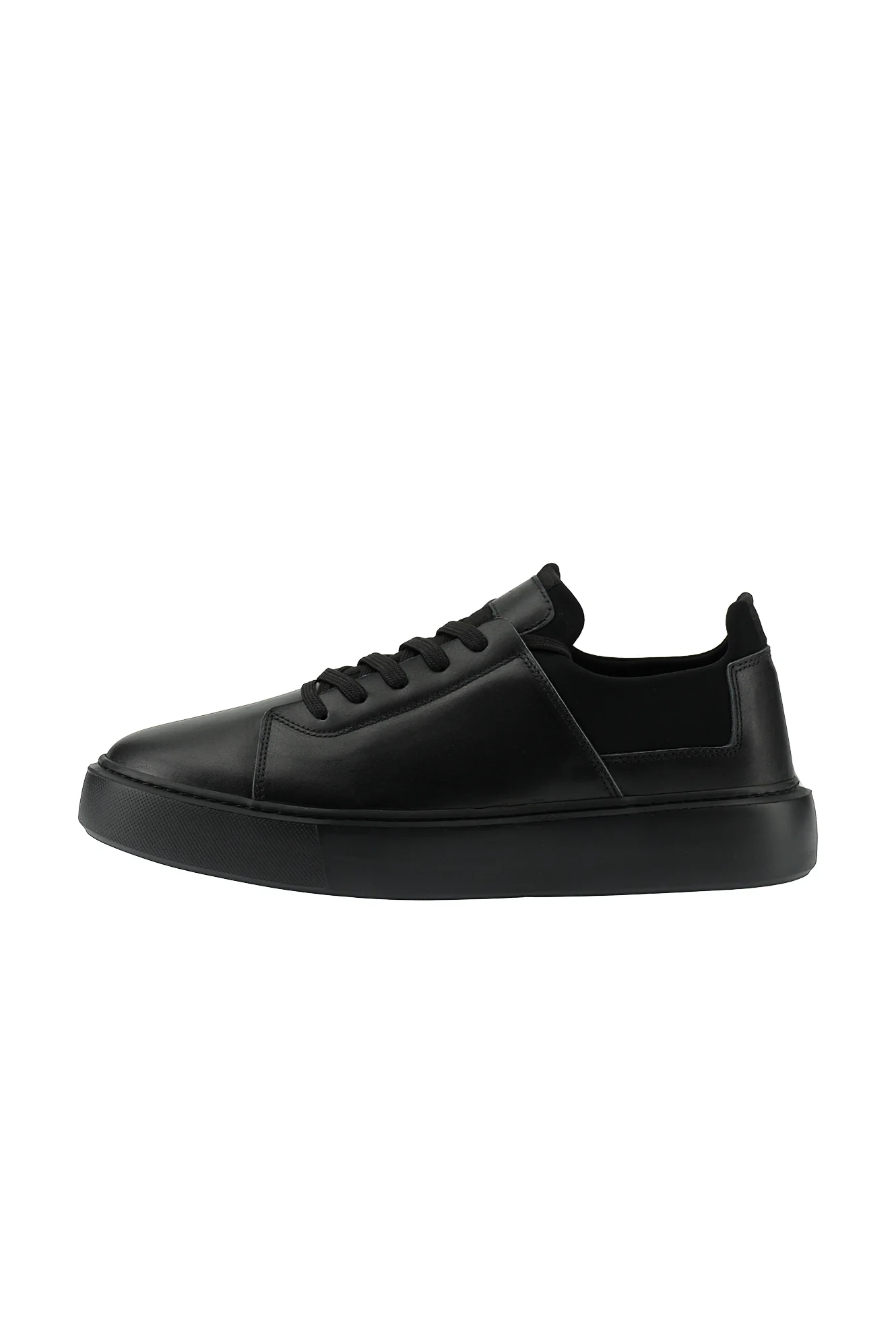 Siyah Sneaker Deri Ayakkabı - Image 2