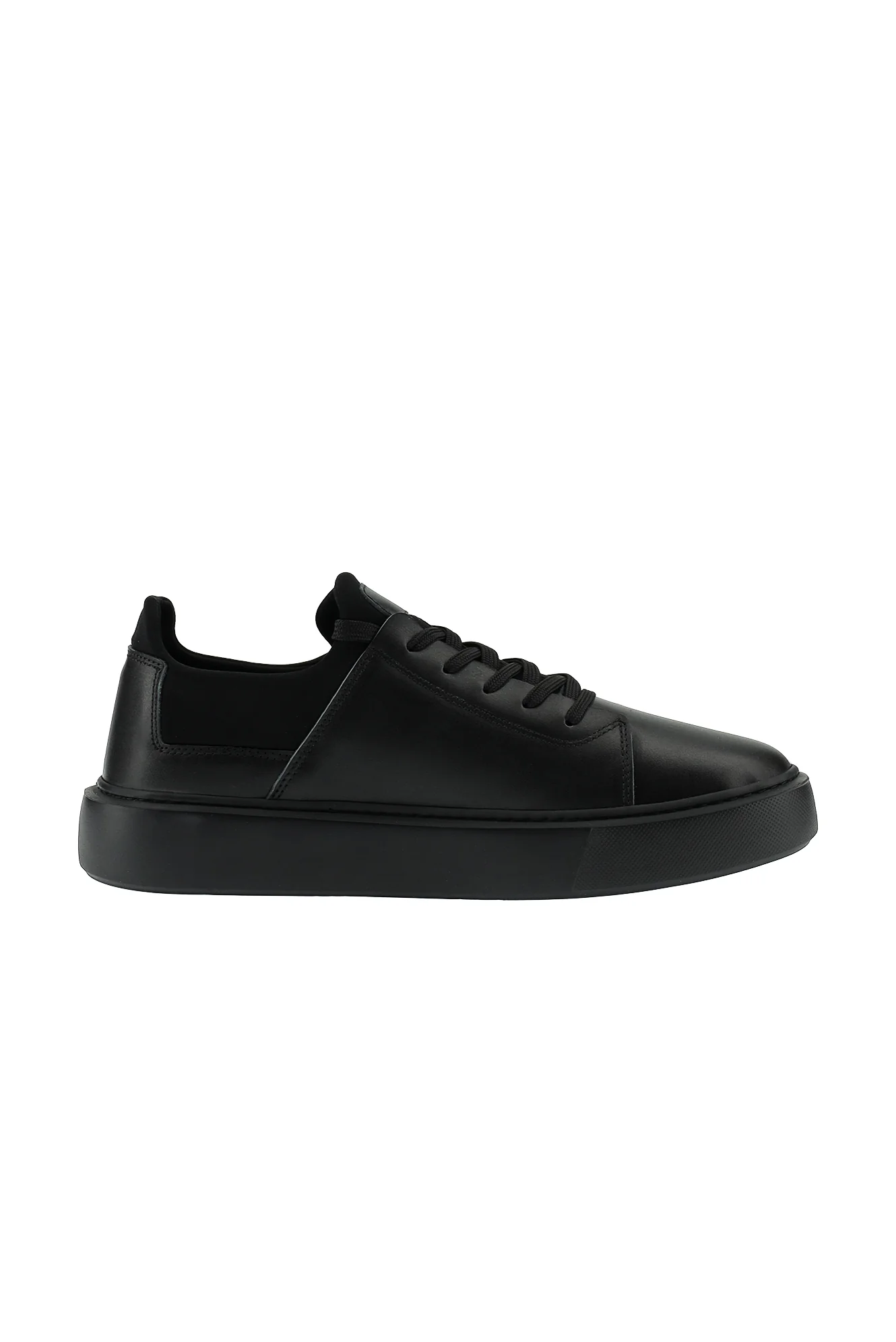 Siyah Sneaker Deri Ayakkabı - Image 4