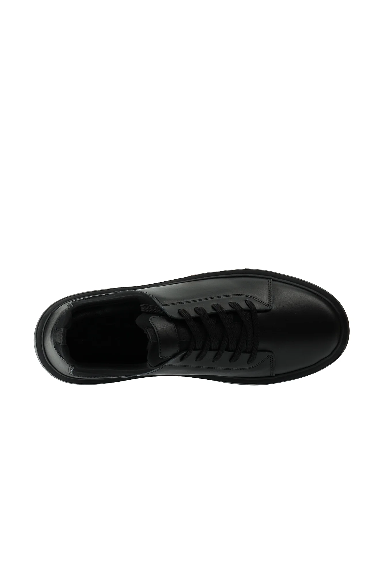 Siyah Sneaker Deri Ayakkabı - Image 6