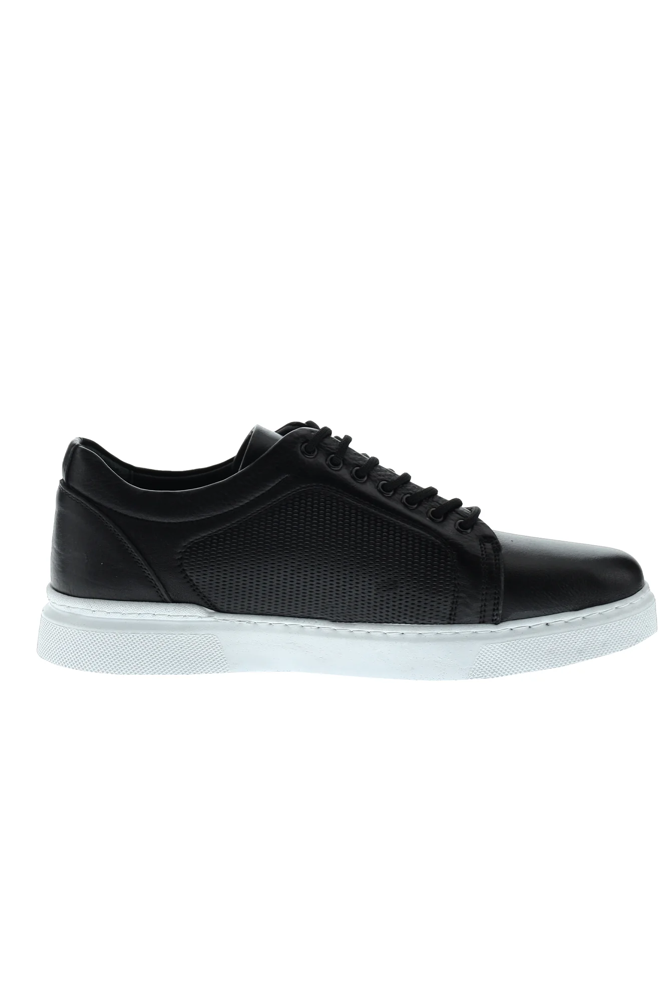 Siyah Sneaker Deri Ayakkabı - Image 4
