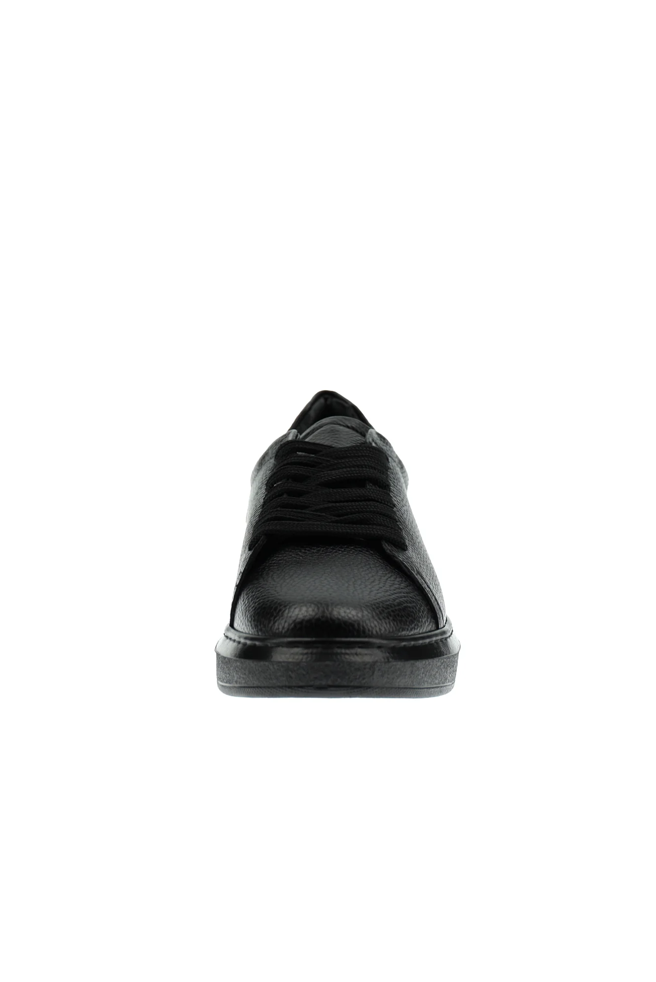 Siyah 4 Mevsim Sneaker Deri Ayakkabı - Image 3