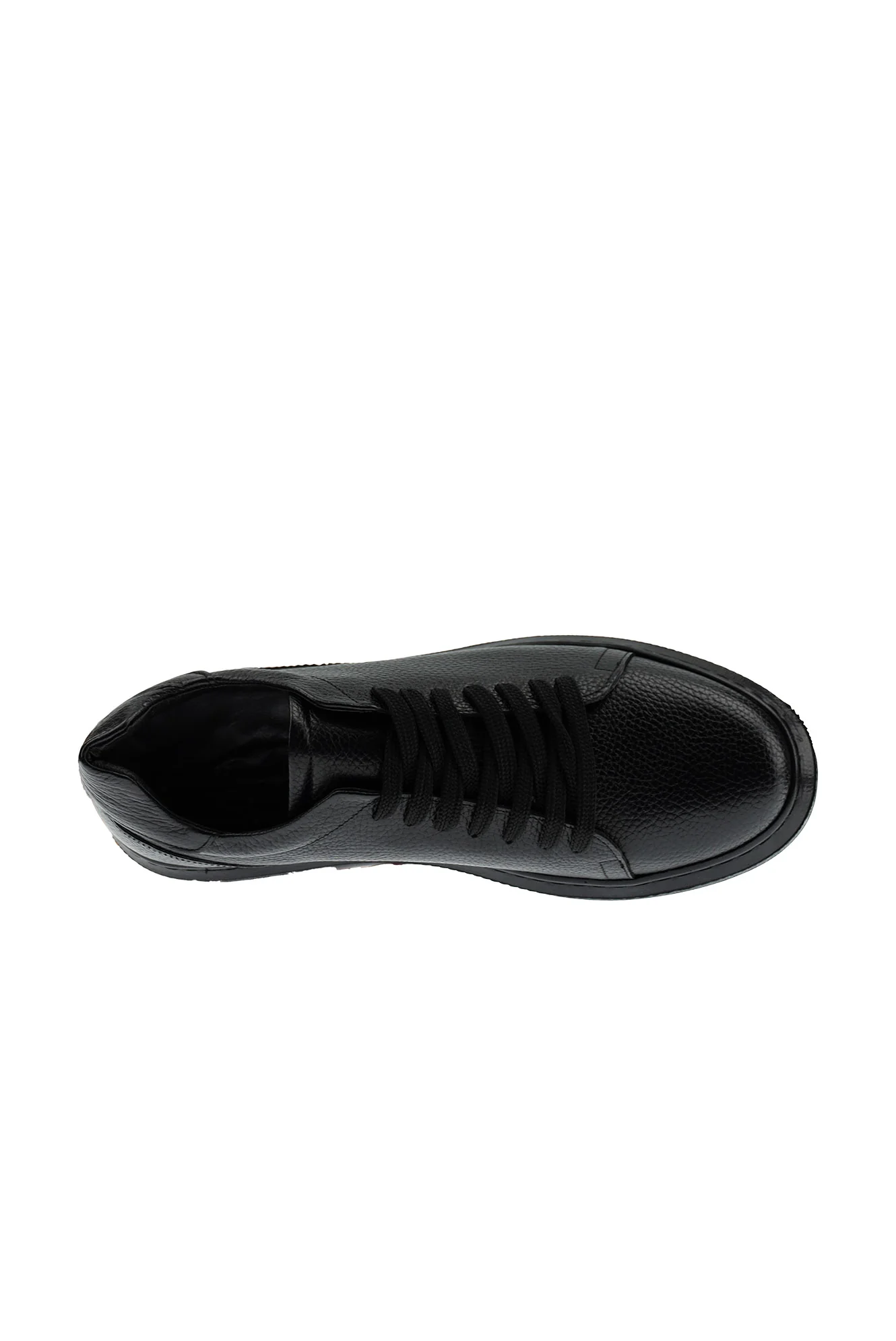 Siyah 4 Mevsim Sneaker Deri Ayakkabı - Image 6