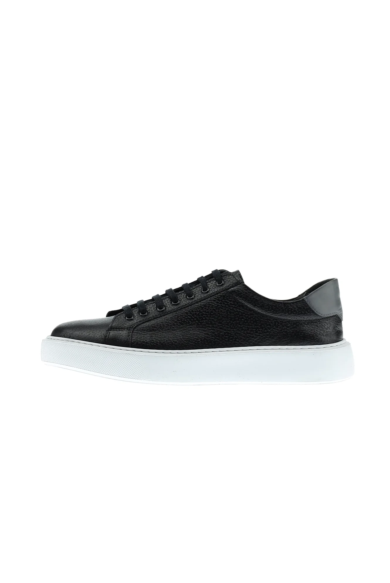 Siyah Sneaker Deri Ayakkabı - Image 2