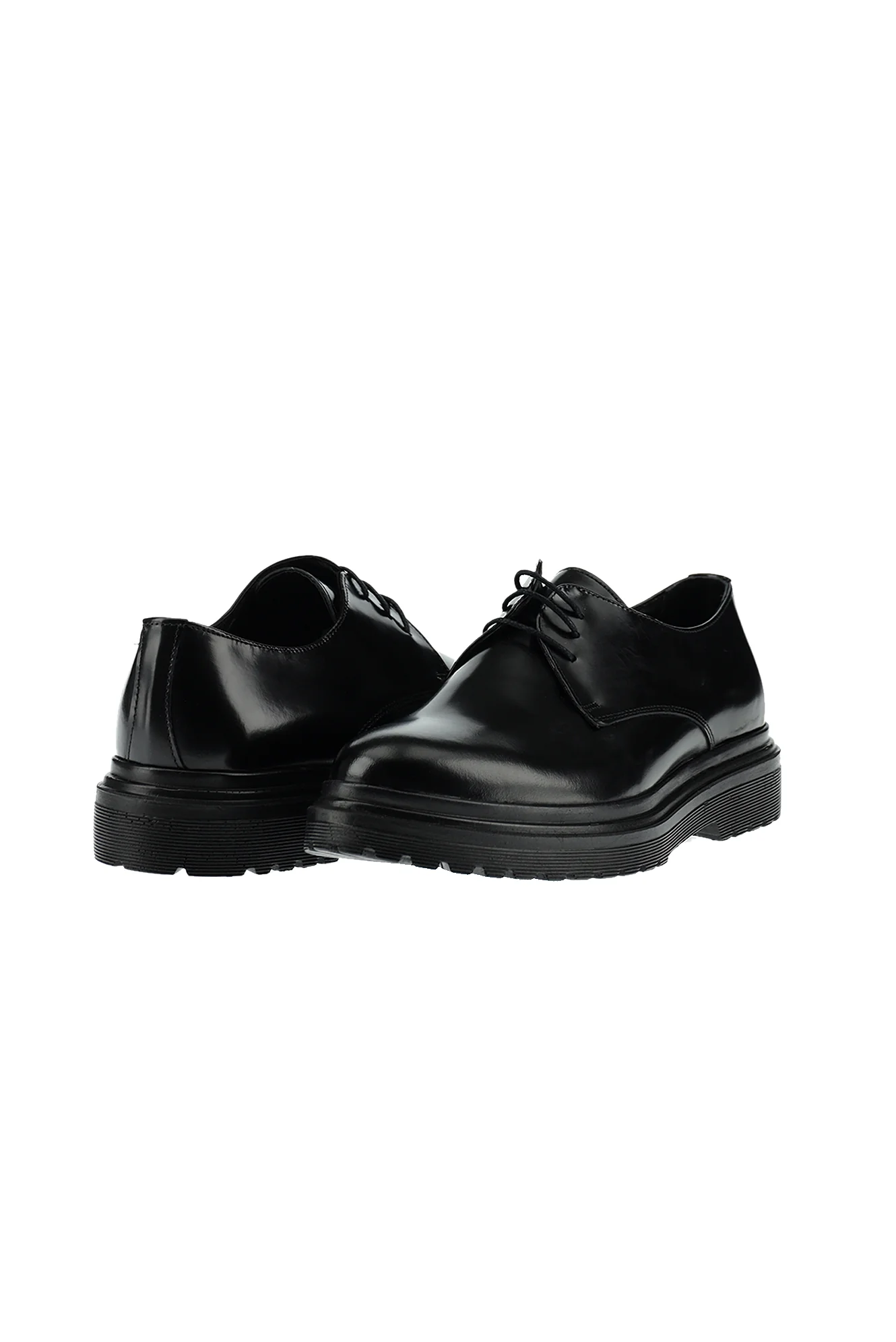 Siyah Sneaker Rugan Deri Ayakkabı