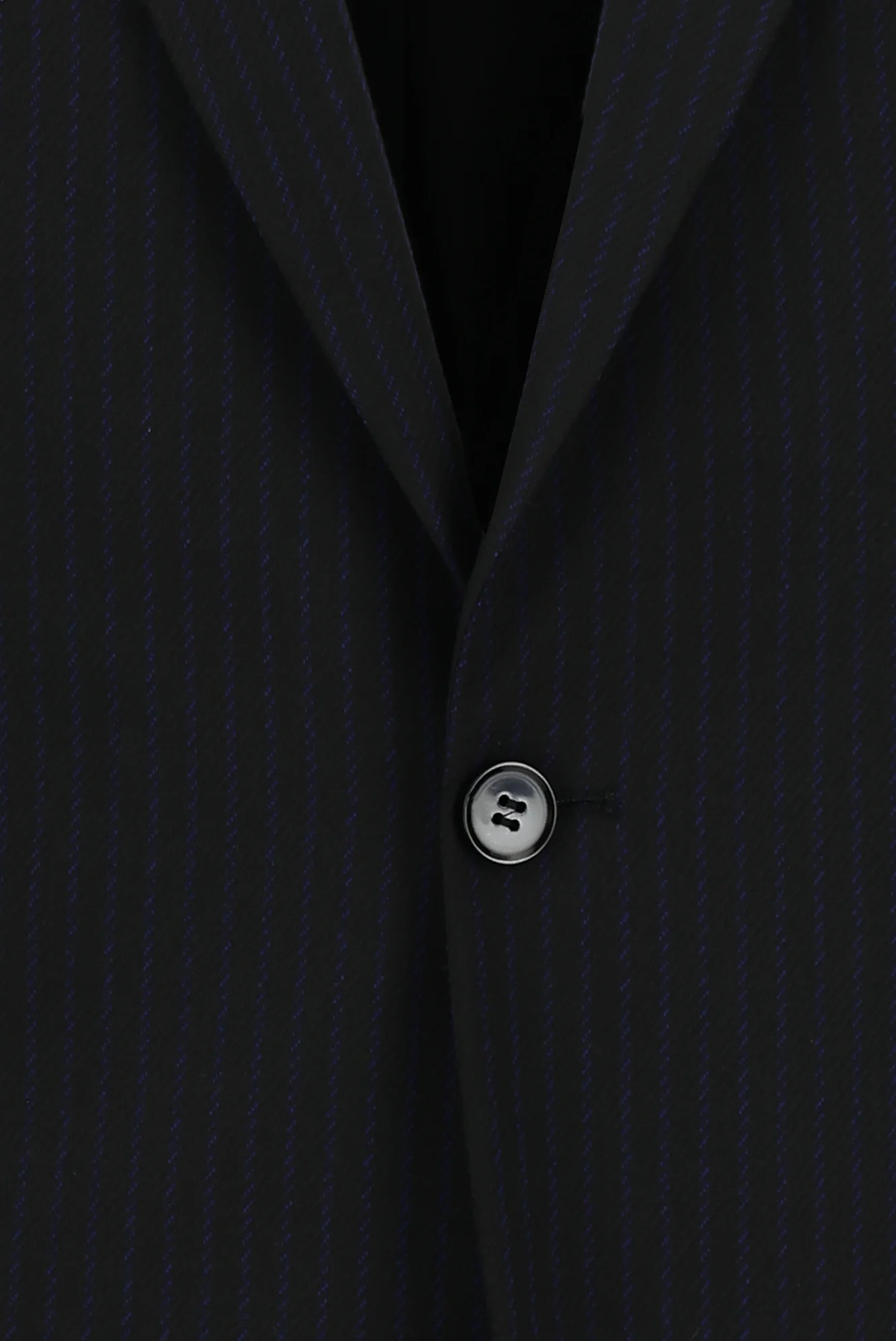 Siyah 7 Drop Super Slim Fit Eksra Dar Kesim Fit Çizgili Takım Elbise - Image 4