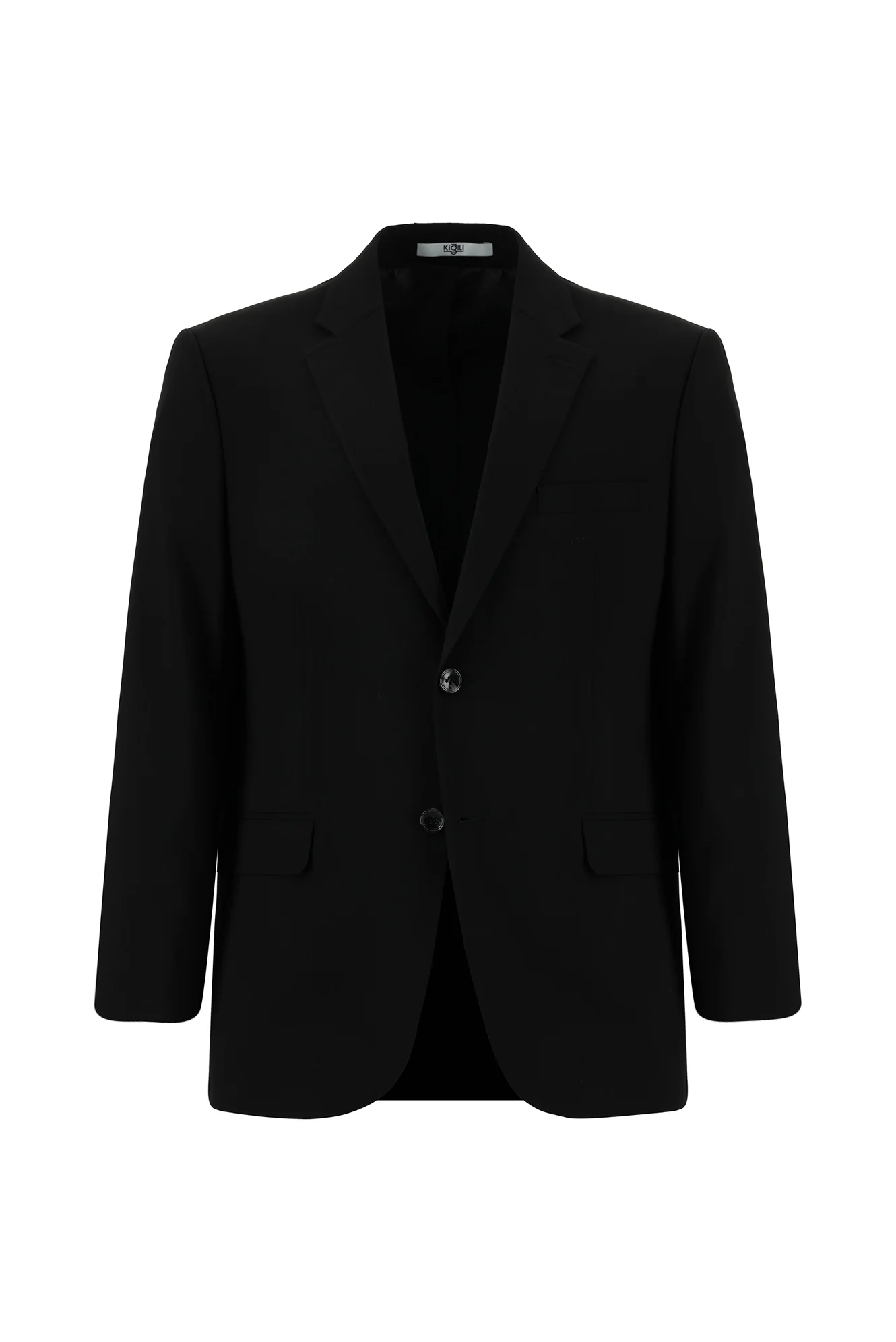 Siyah 7 Drop Super Slim Fit Eksra Dar Kesim Takım Elbise - Image 2