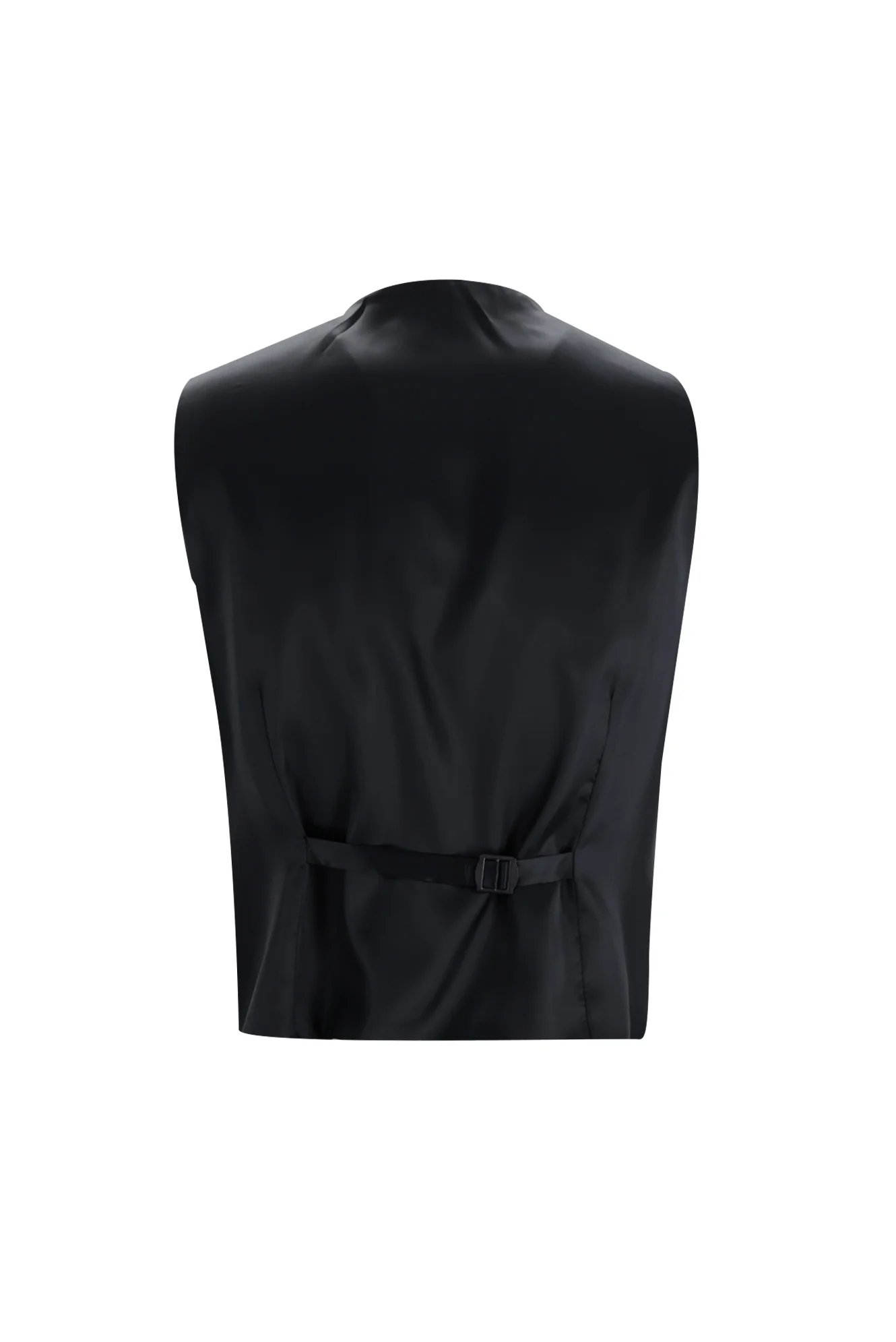 Siyah 7 Drop Super Slim Fit Eksra Dar Kesim Yelekli Takım Elbise - Image 5