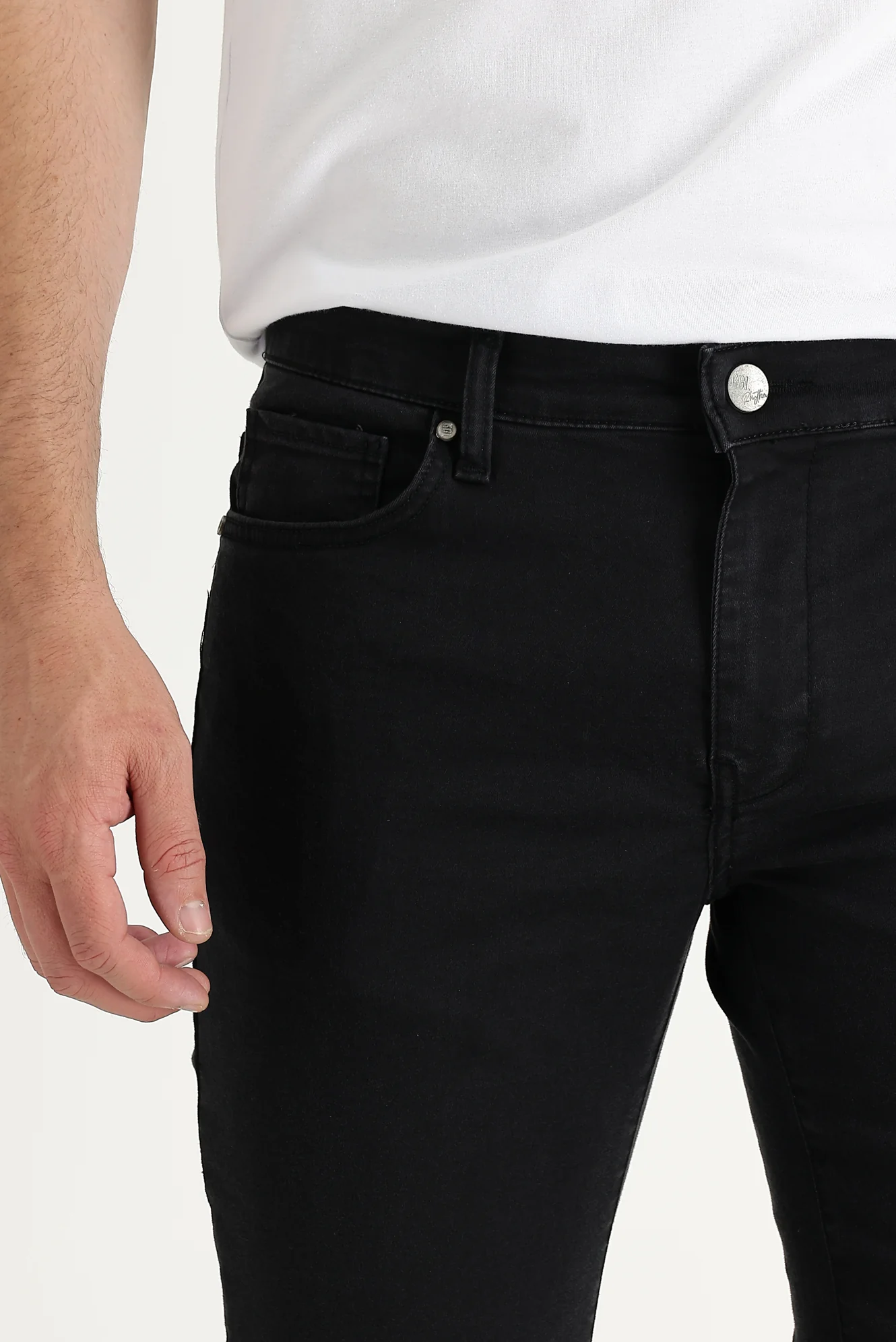Siyah Super Slim Fit Eksra Dar Kesim Likralı Denim Pantolon - Image 2