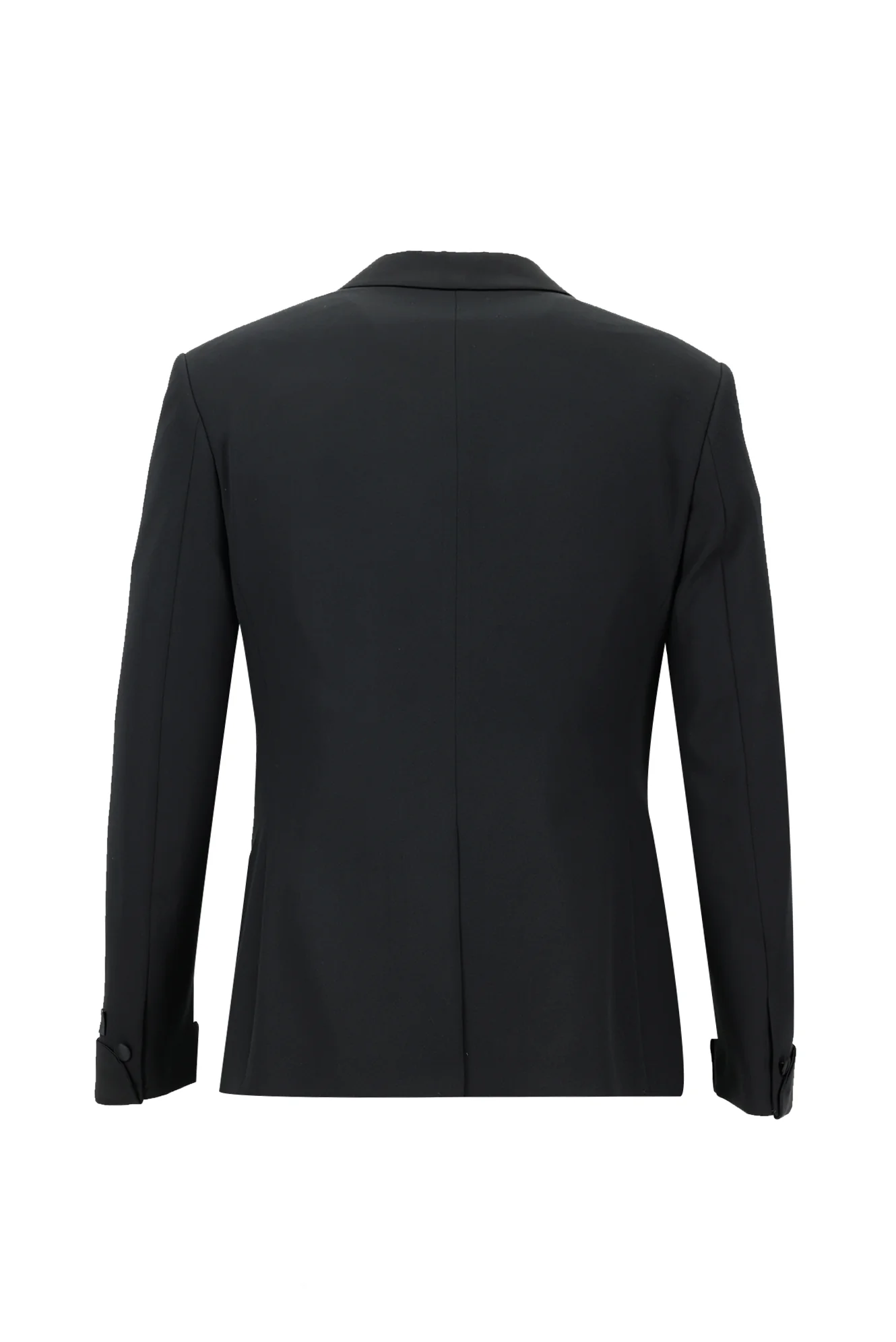 Siyah 7 Drop Super Slim Fit Eksra Dar Kesim Şal Yaka Yelekli Smokin & Damatlık - Image 3