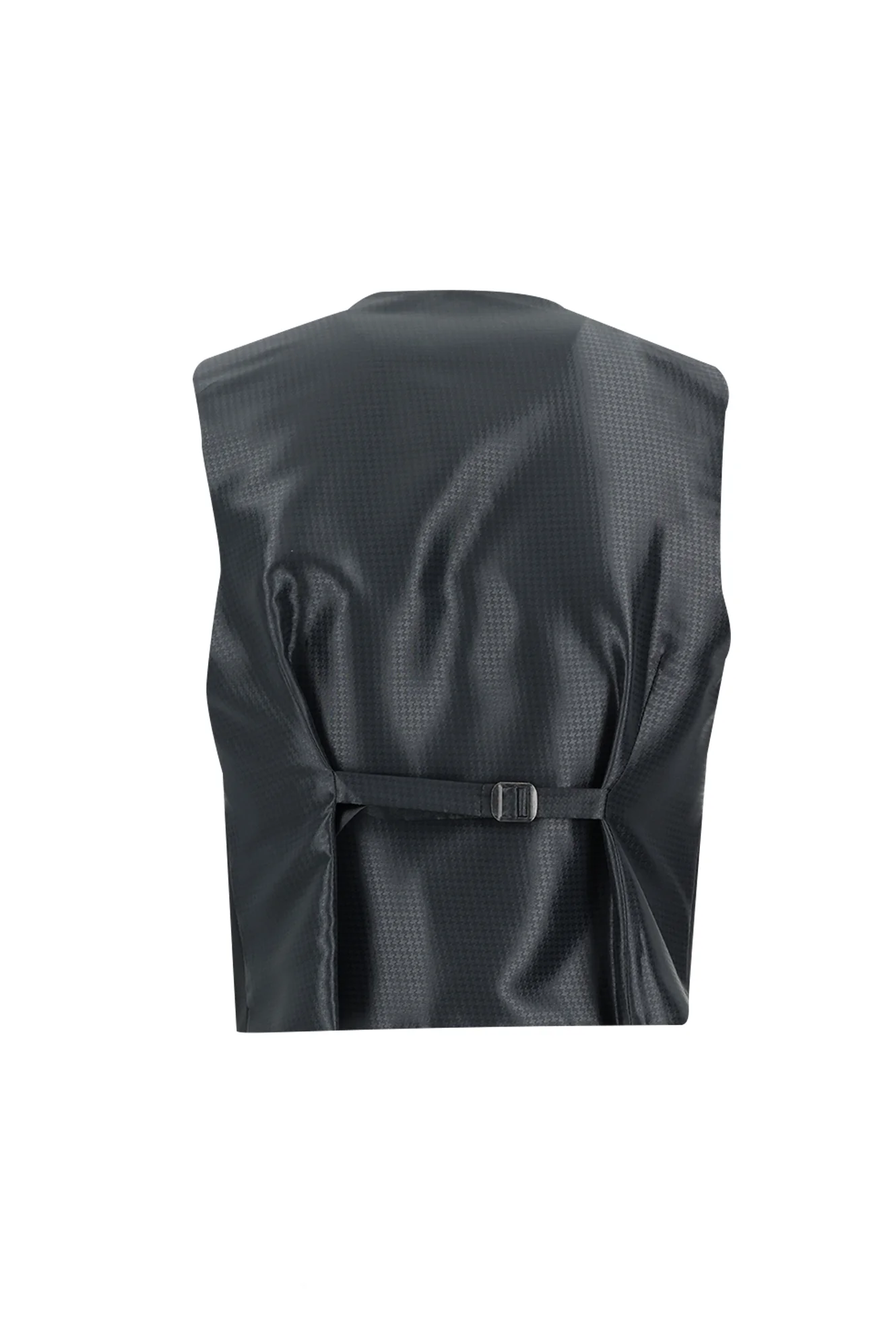 Siyah 7 Drop Super Slim Fit Eksra Dar Kesim Şal Yaka Yelekli Smokin & Damatlık - Image 5