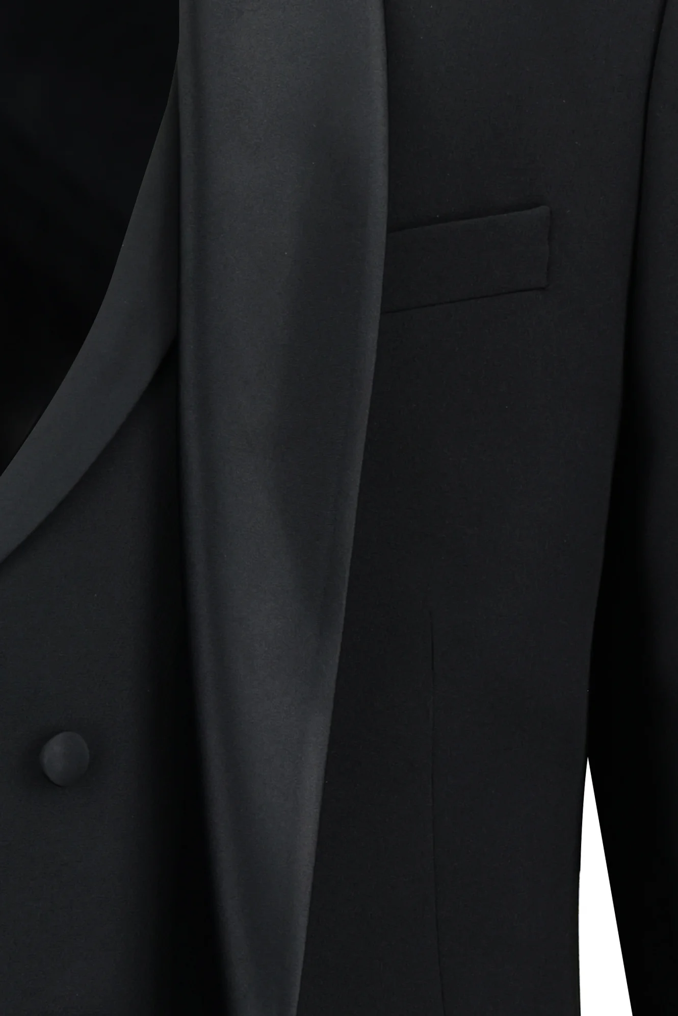 Siyah 7 Drop Super Slim Fit Eksra Dar Kesim Şal Yaka Yelekli Smokin & Damatlık - Image 6