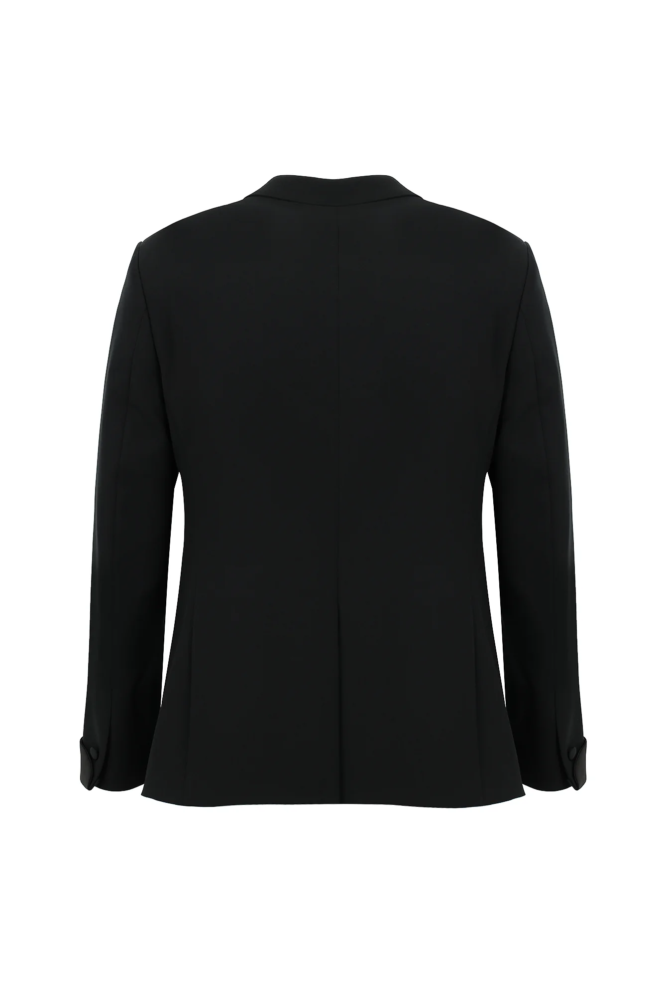 Siyah 7 Drop Super Slim Fit Eksra Dar Kesim Sivri Yaka Yelekli Smokin & Damatlık - Image 3