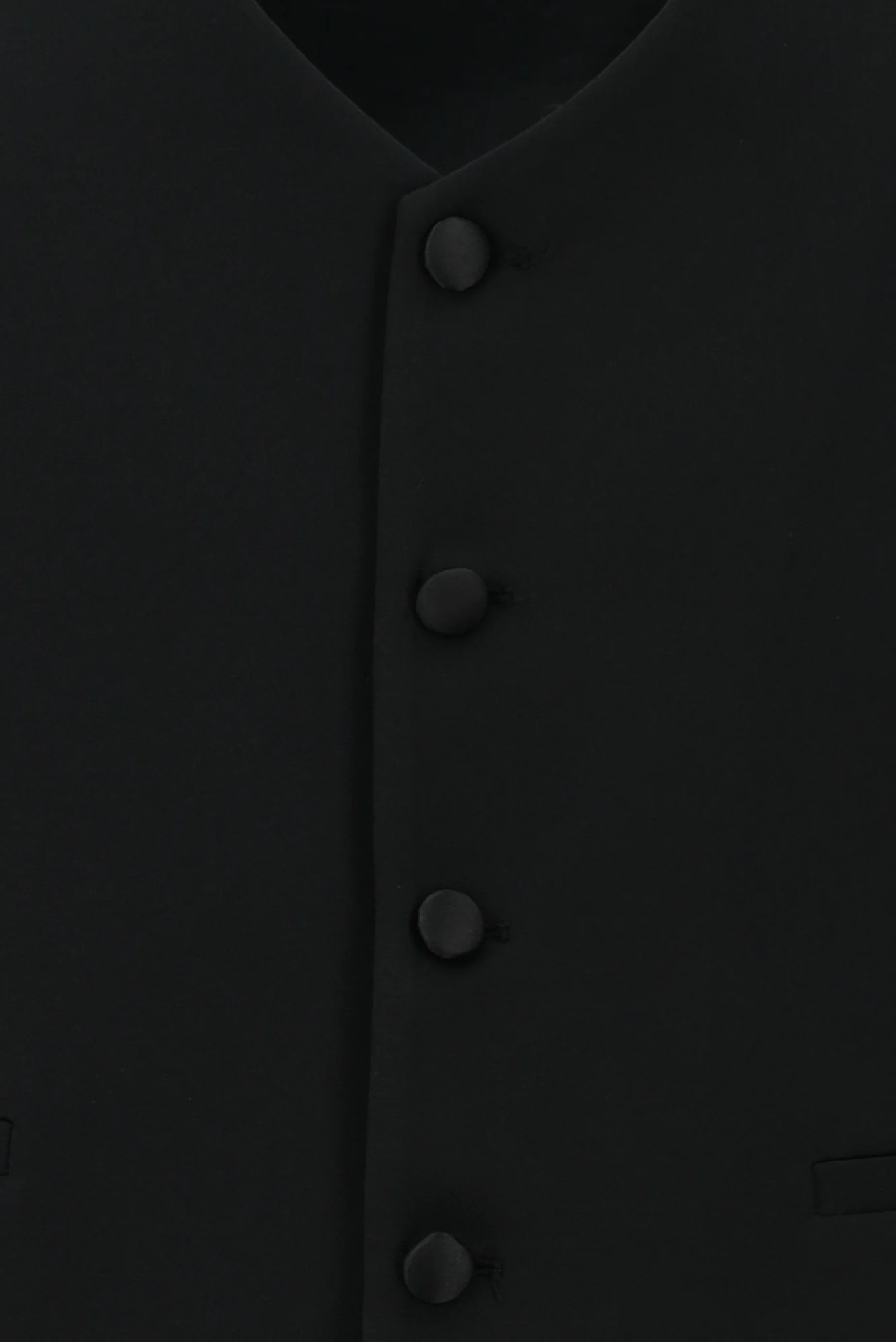 Siyah 7 Drop Super Slim Fit Eksra Dar Kesim Sivri Yaka Yelekli Smokin & Damatlık - Image 6
