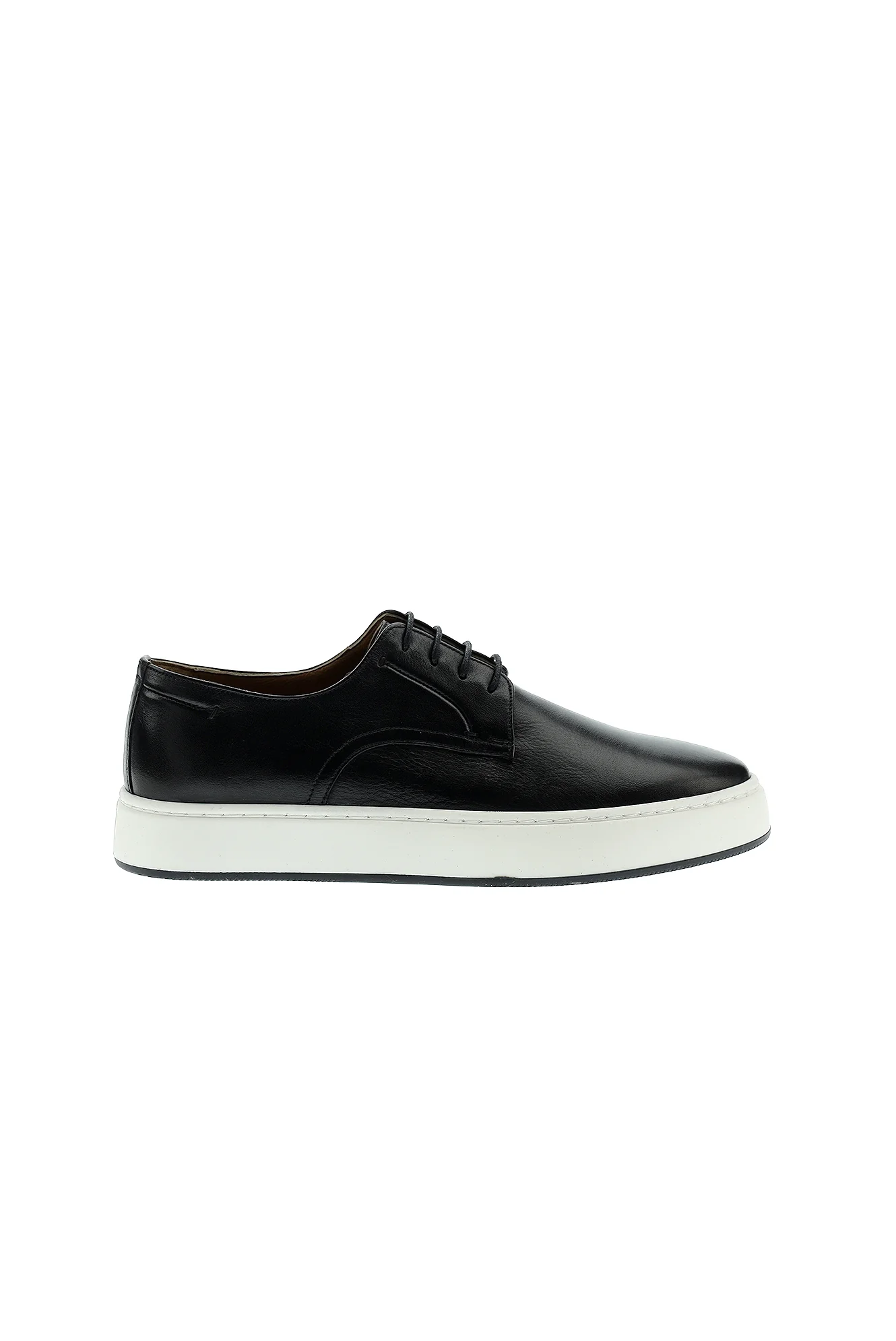 Siyah Techno-Line Sneaker Deri Ayakkabı - Image 2