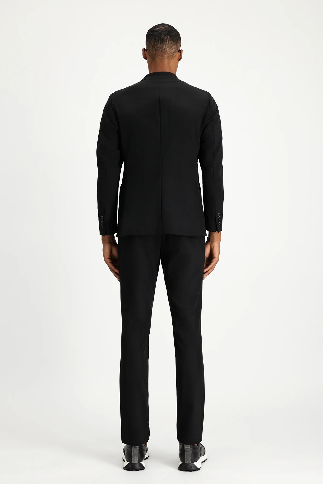Siyah Techno-Line 7 Drop Super Slim Fit Eksra Dar Kesim Takım Elbise - Image 6