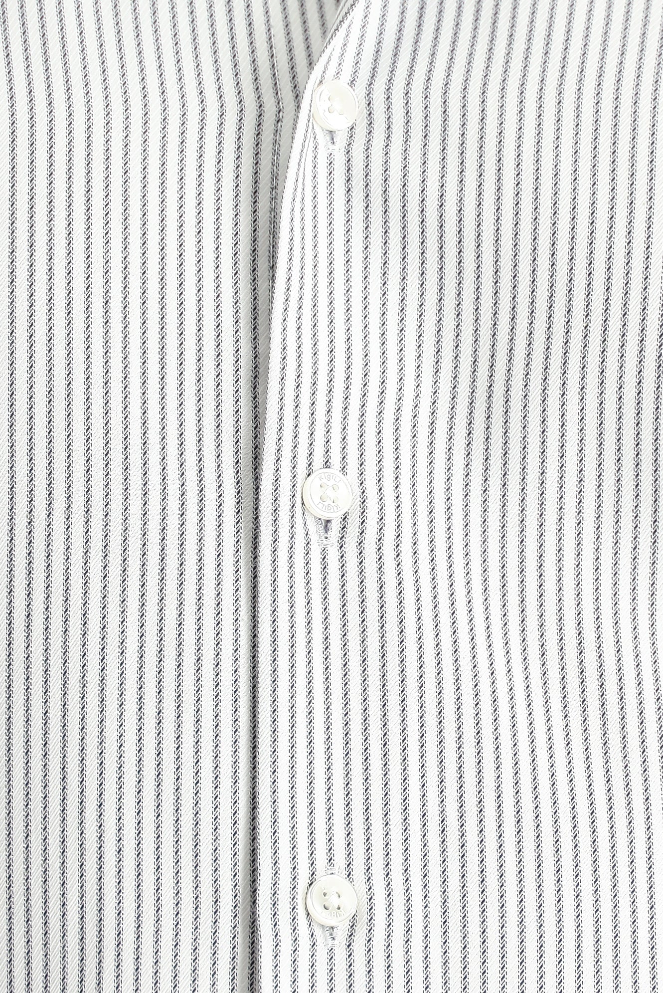 Siyah Uzun Kol Slim Fit Dar Kesim Çizgili Pamuklu Kolay Ütülenebilir Gömlek - Image 5