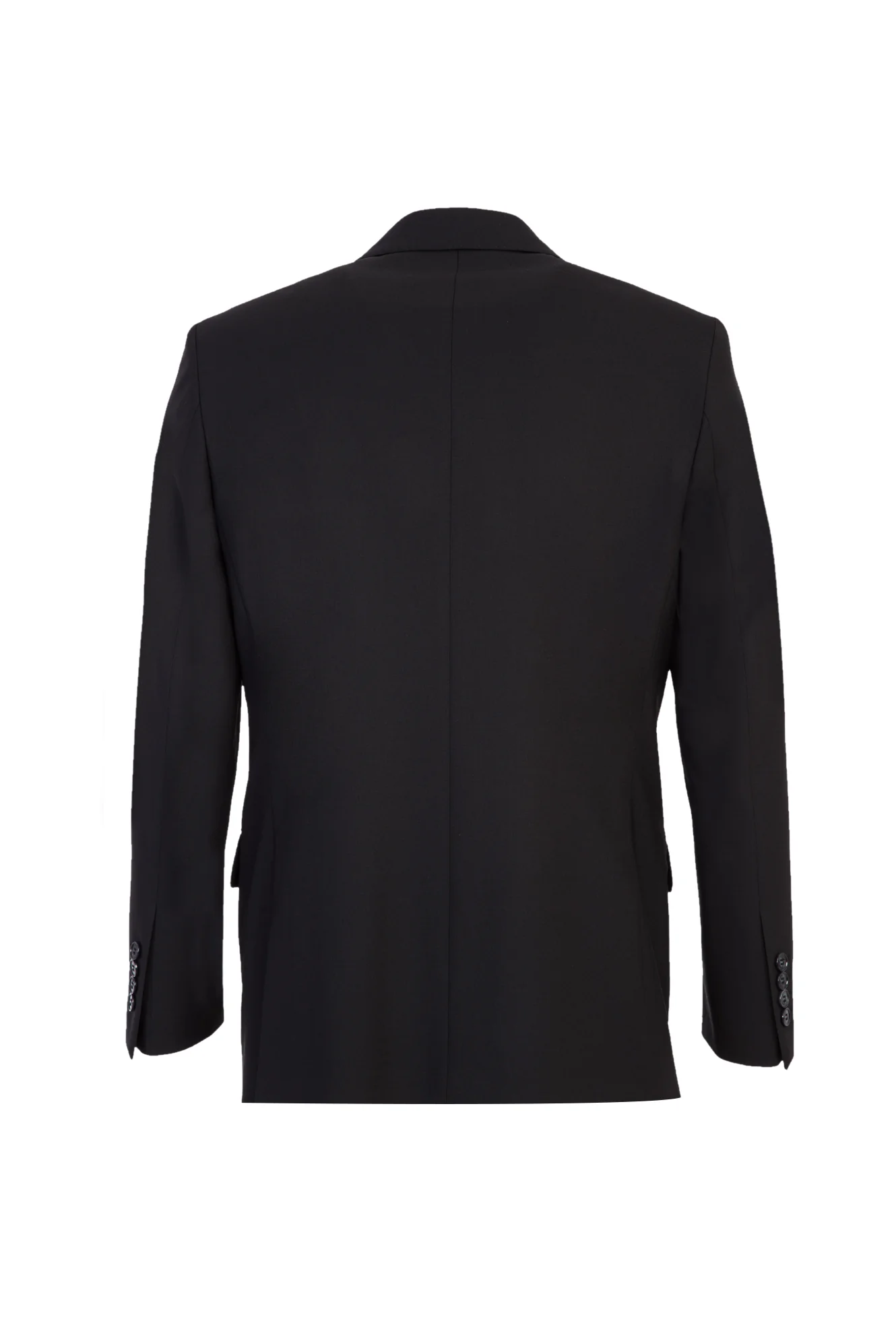 Siyah 7 Drop Slim Fit Dar Kesim Yelekli Takım Elbise - Image 3