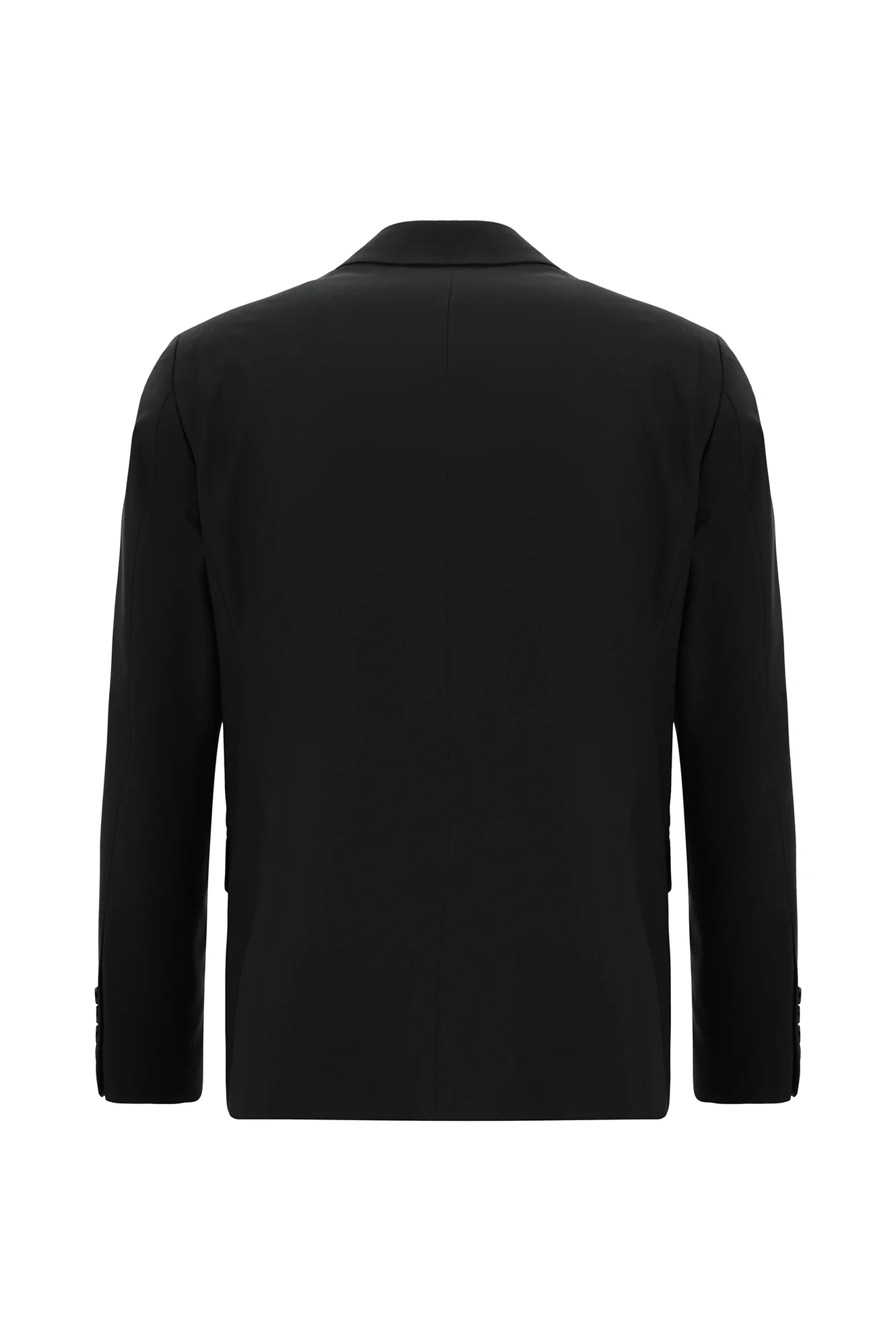 Siyah 6 Drop Regular Fit Standart Kesim Yünlü Takım Elbise - Image 3