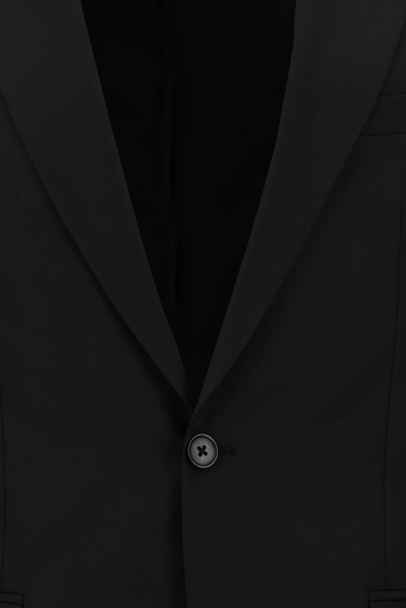 Siyah 6 Drop Regular Fit Standart Kesim Yünlü Takım Elbise - Image 4