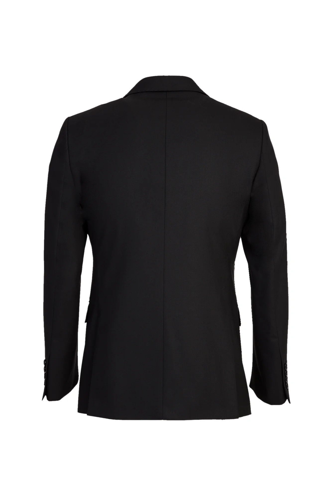 Siyah 7 Drop Slim Fit Dar Kesim Yünlü Takım Elbise - Image 3