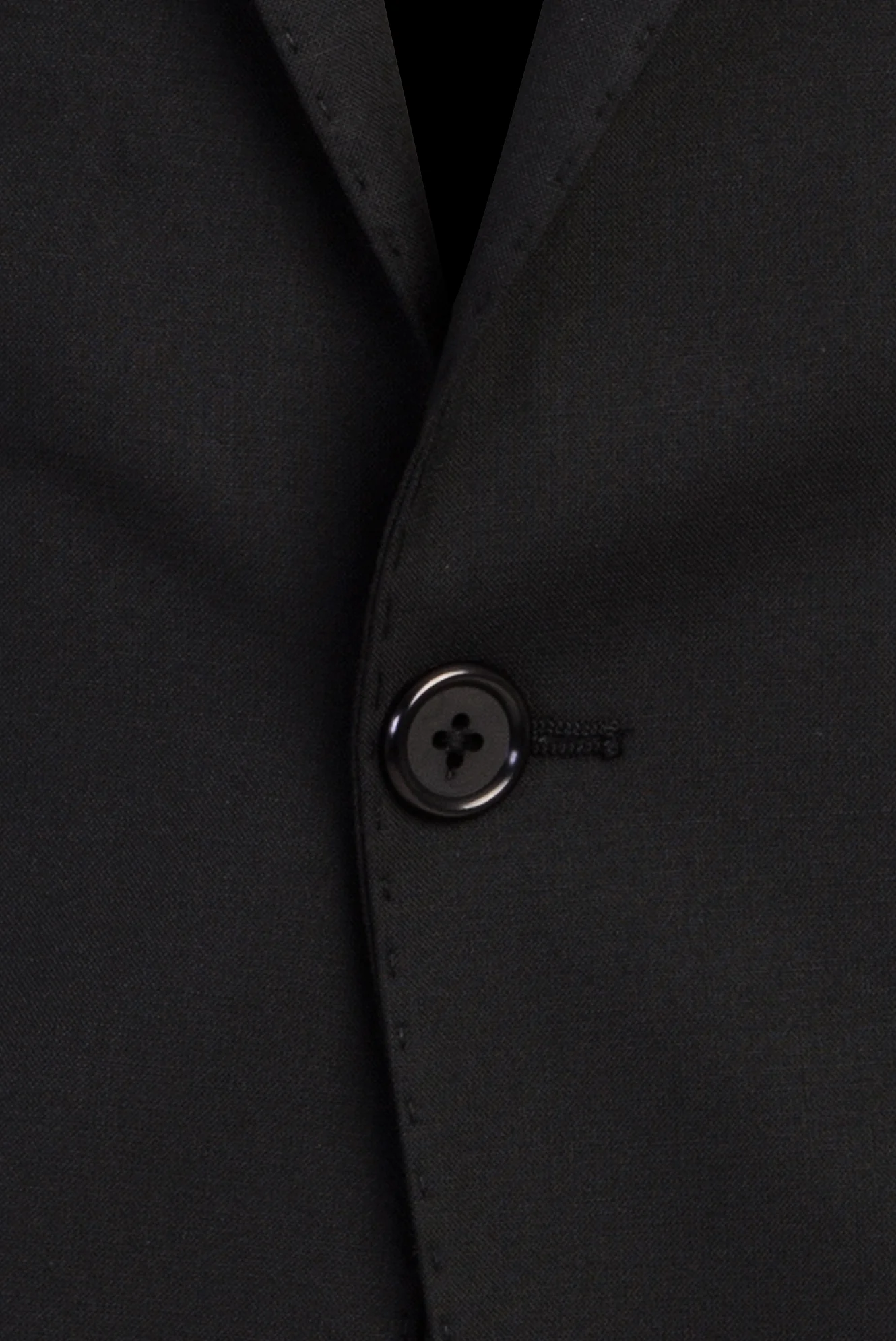 Siyah 7 Drop Slim Fit Dar Kesim Yünlü Takım Elbise - Image 4