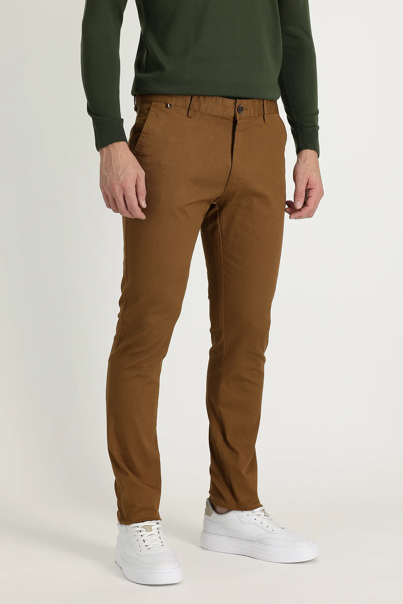 Taba Regular Fit Standart Kesim Likralı Kanvas / Chino Pantolon - Image 2