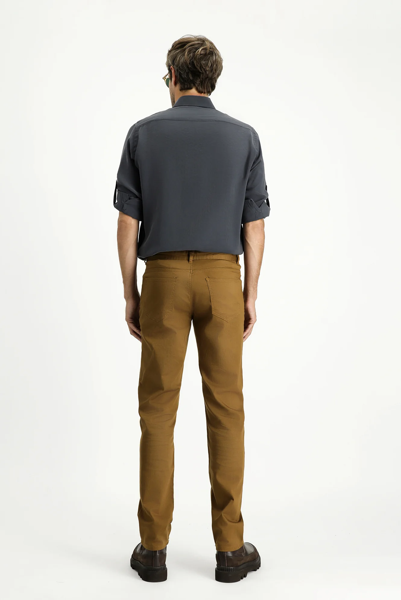 Taba Relaxed Fit Rahat Kesim Likralı Kanvas / Chino Pantolon - Image 5