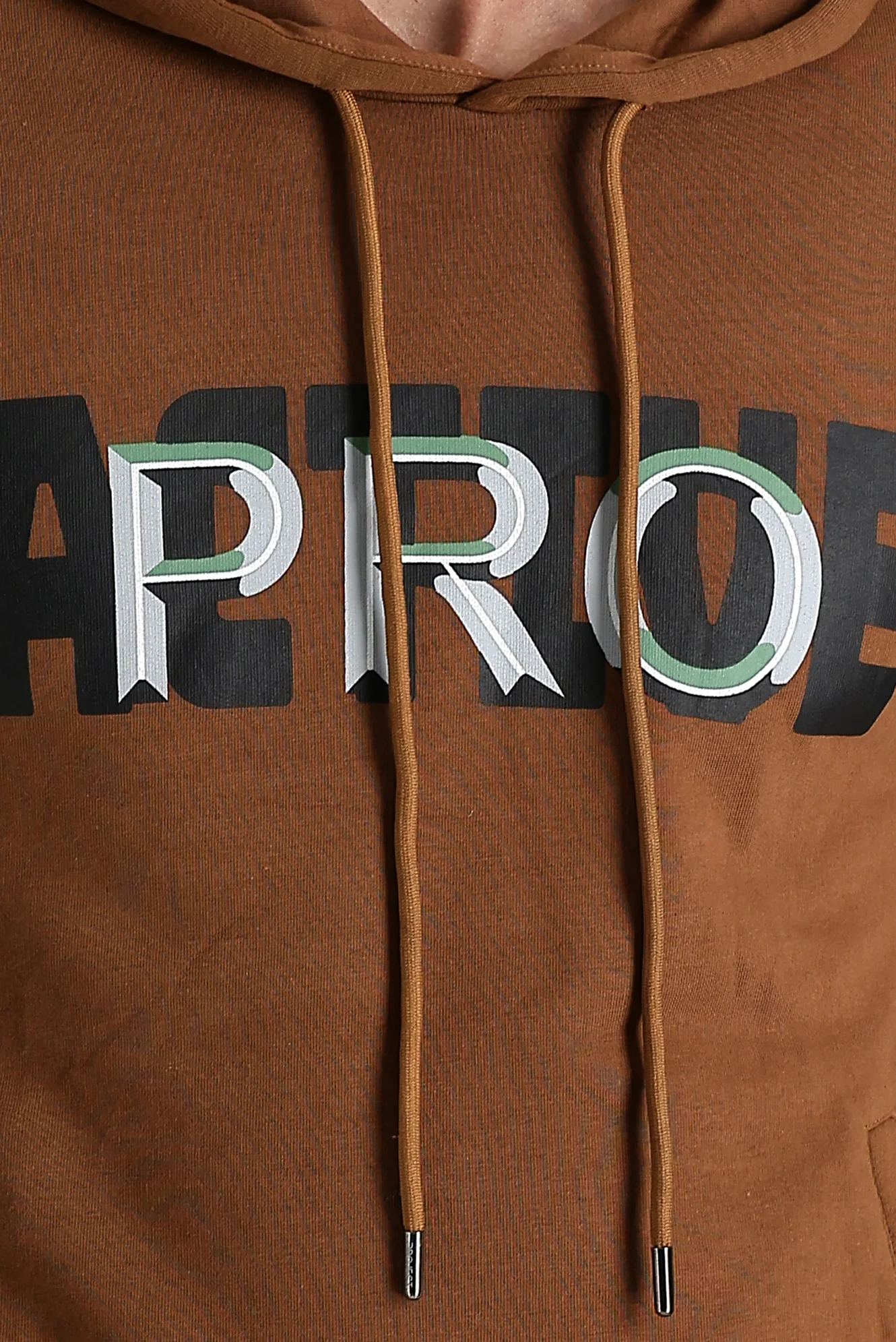 Tarçın Kapüşonlu Slim Fit Dar Kesim Baskılı Sweatshirt - Image 4