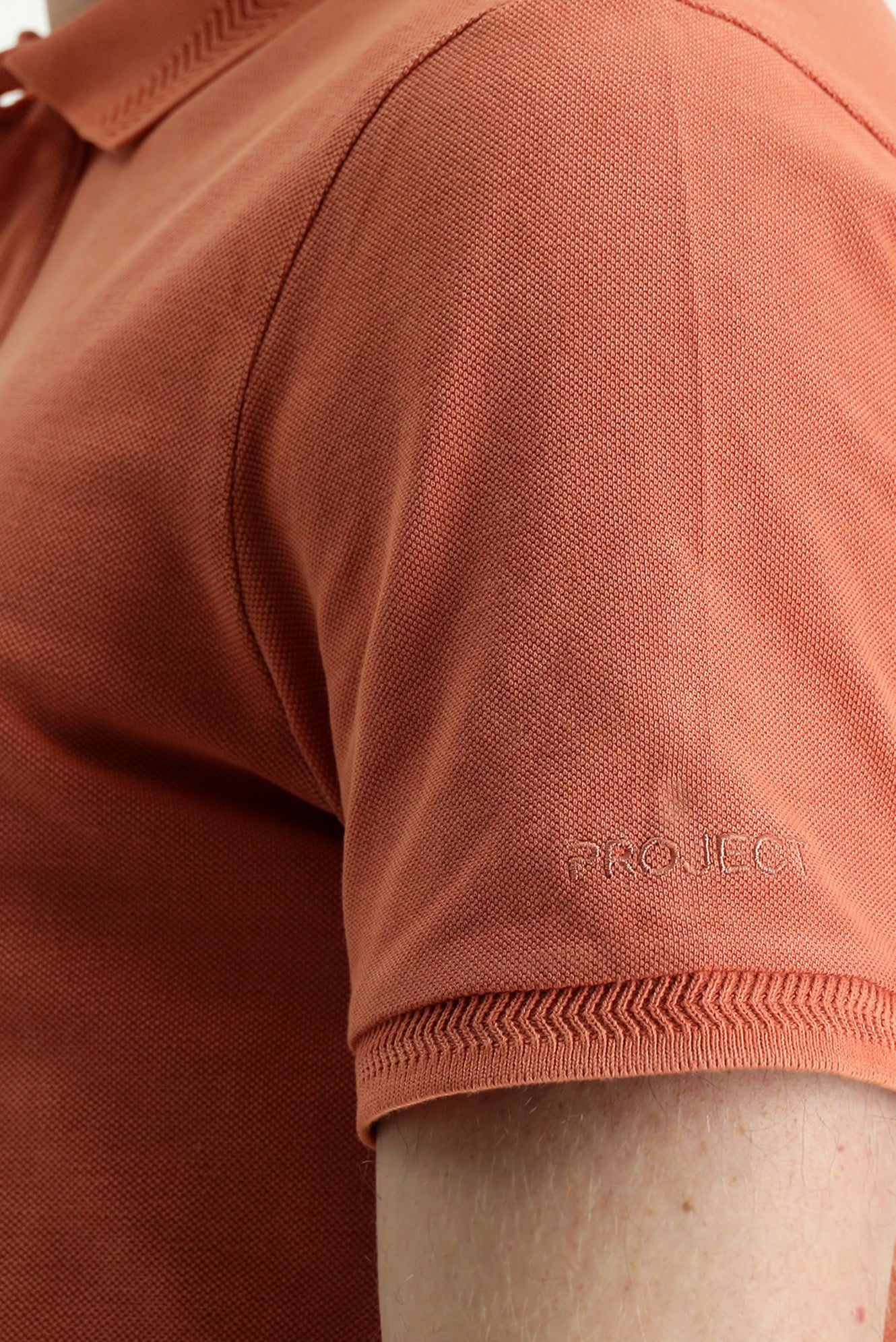 Tarçın Polo Yaka Slim Fit Dar Kesim Nakışlı Pamuk Tişört - Image 4