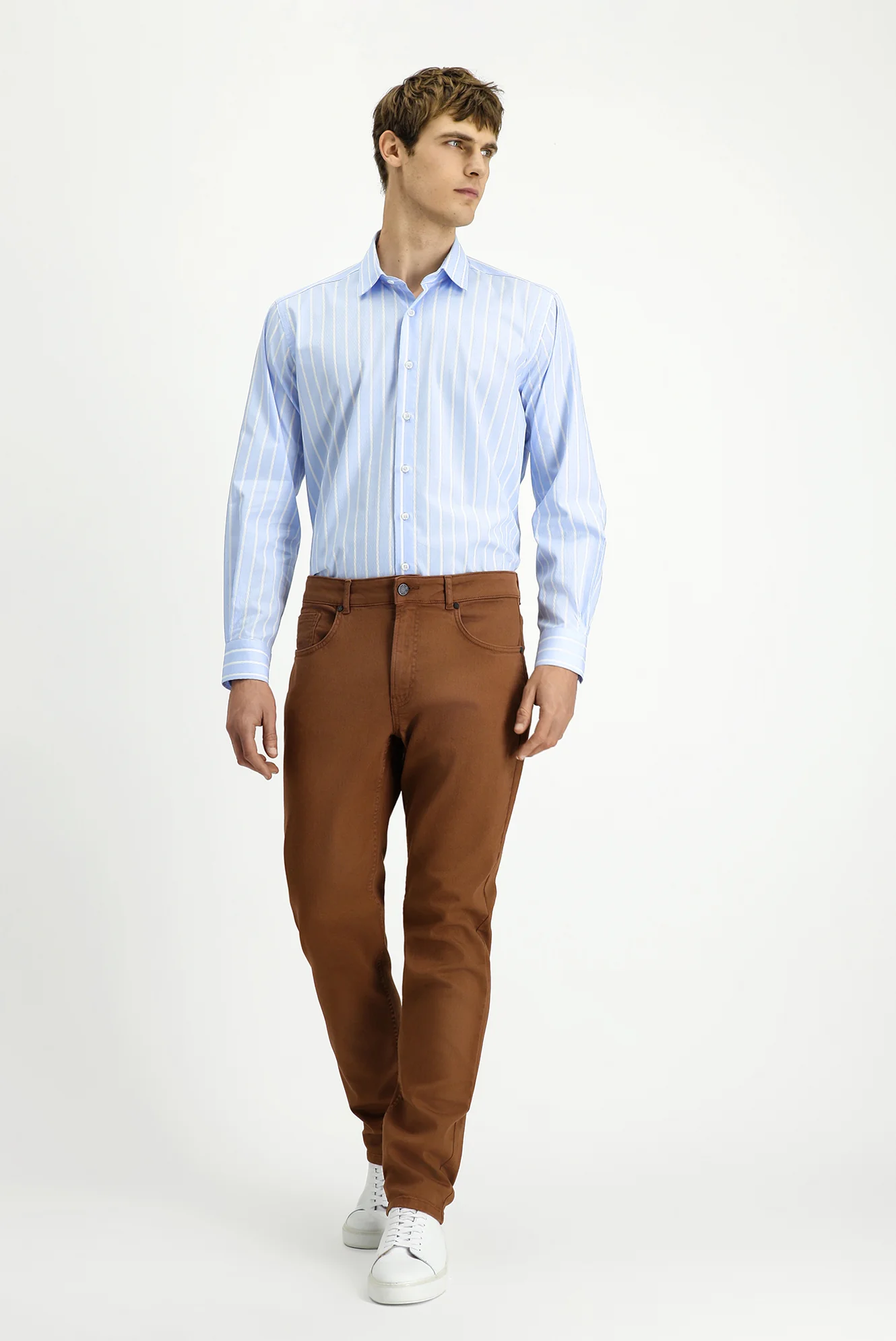 Tarçın Regular Fit Standart Kesim Likralı Kanvas / Chino Pantolon - Image 3