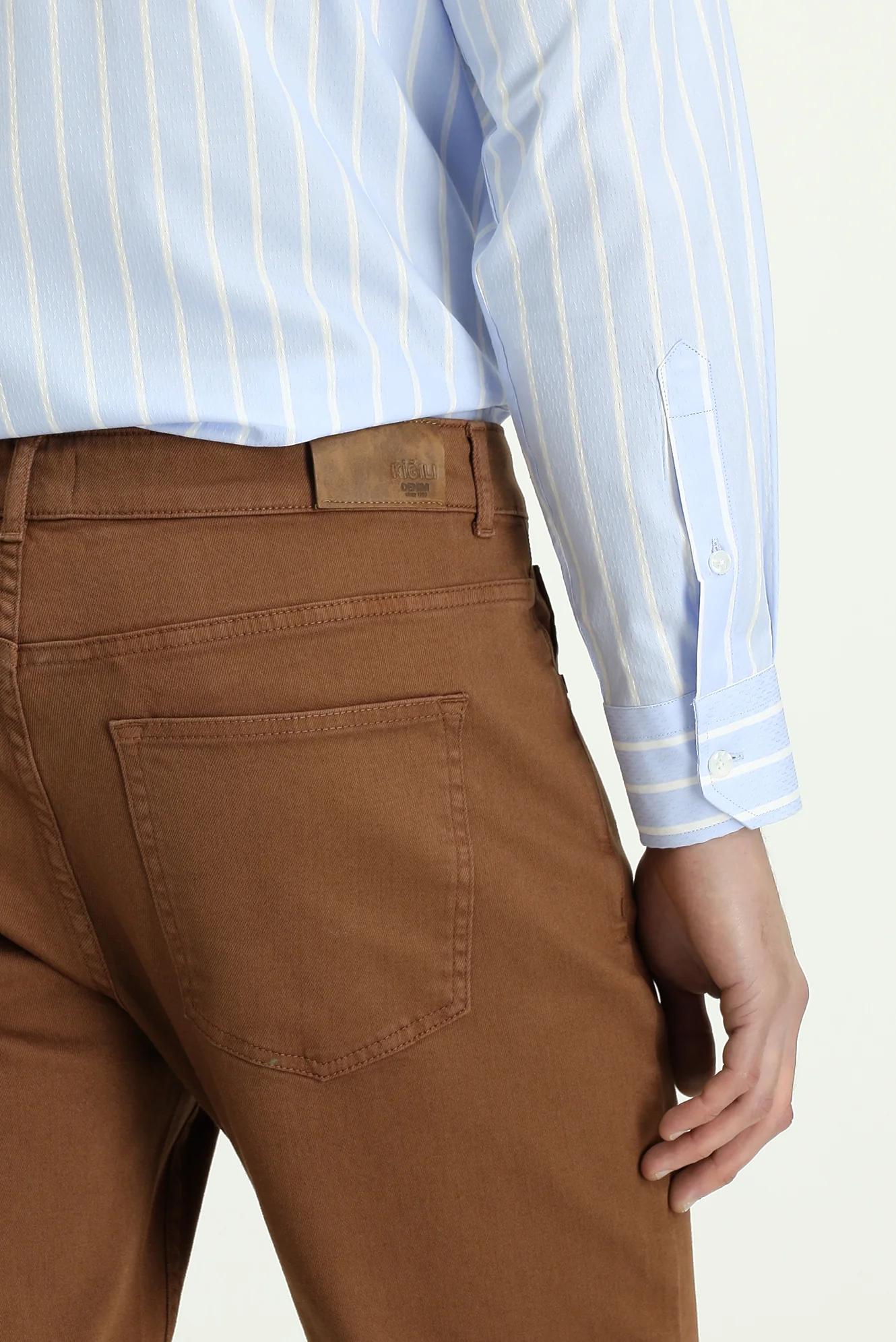 Tarçın Regular Fit Standart Kesim Likralı Kanvas / Chino Pantolon - Image 6